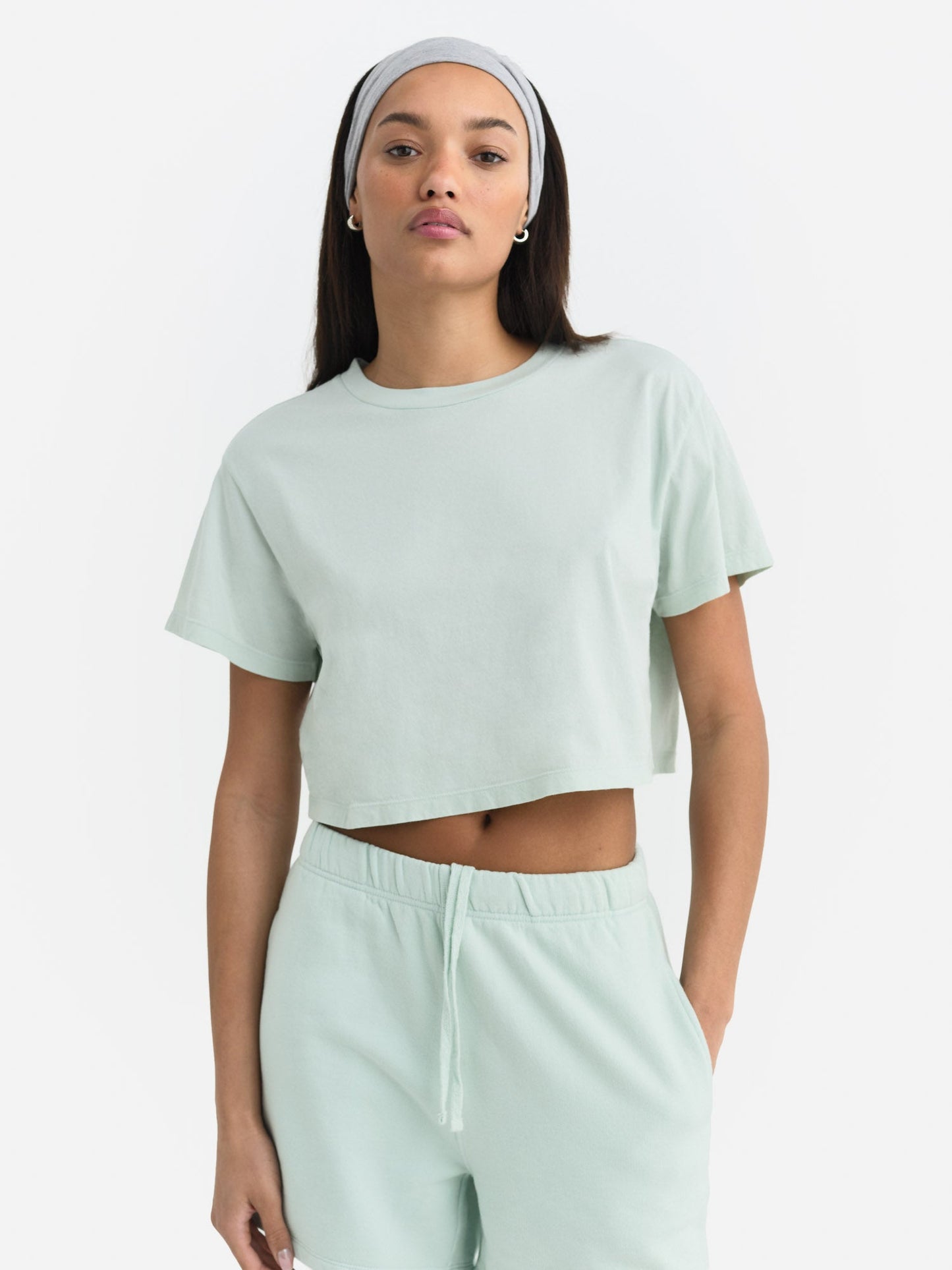 Organic Cotton Relaxed Crop Tee