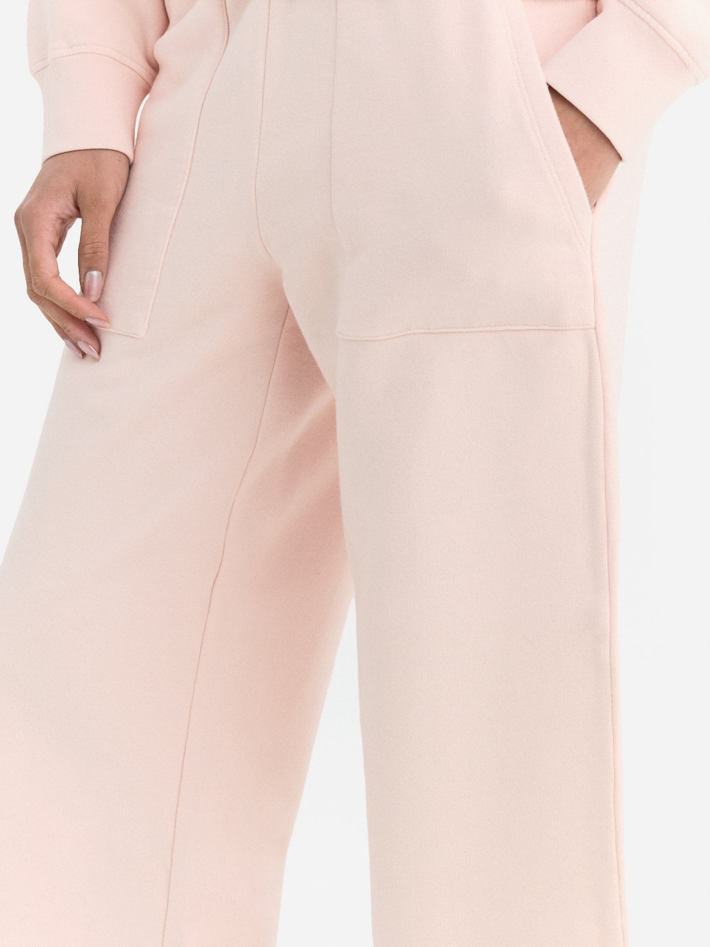 Organic Fleece Wide Leg Pant