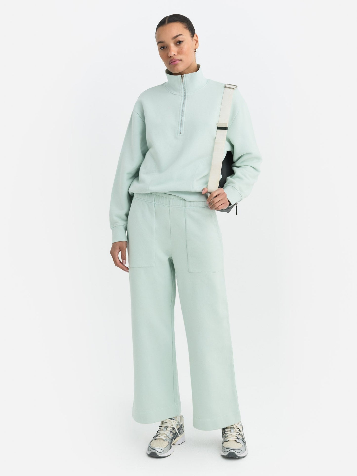 Organic Fleece Wide Leg Pant