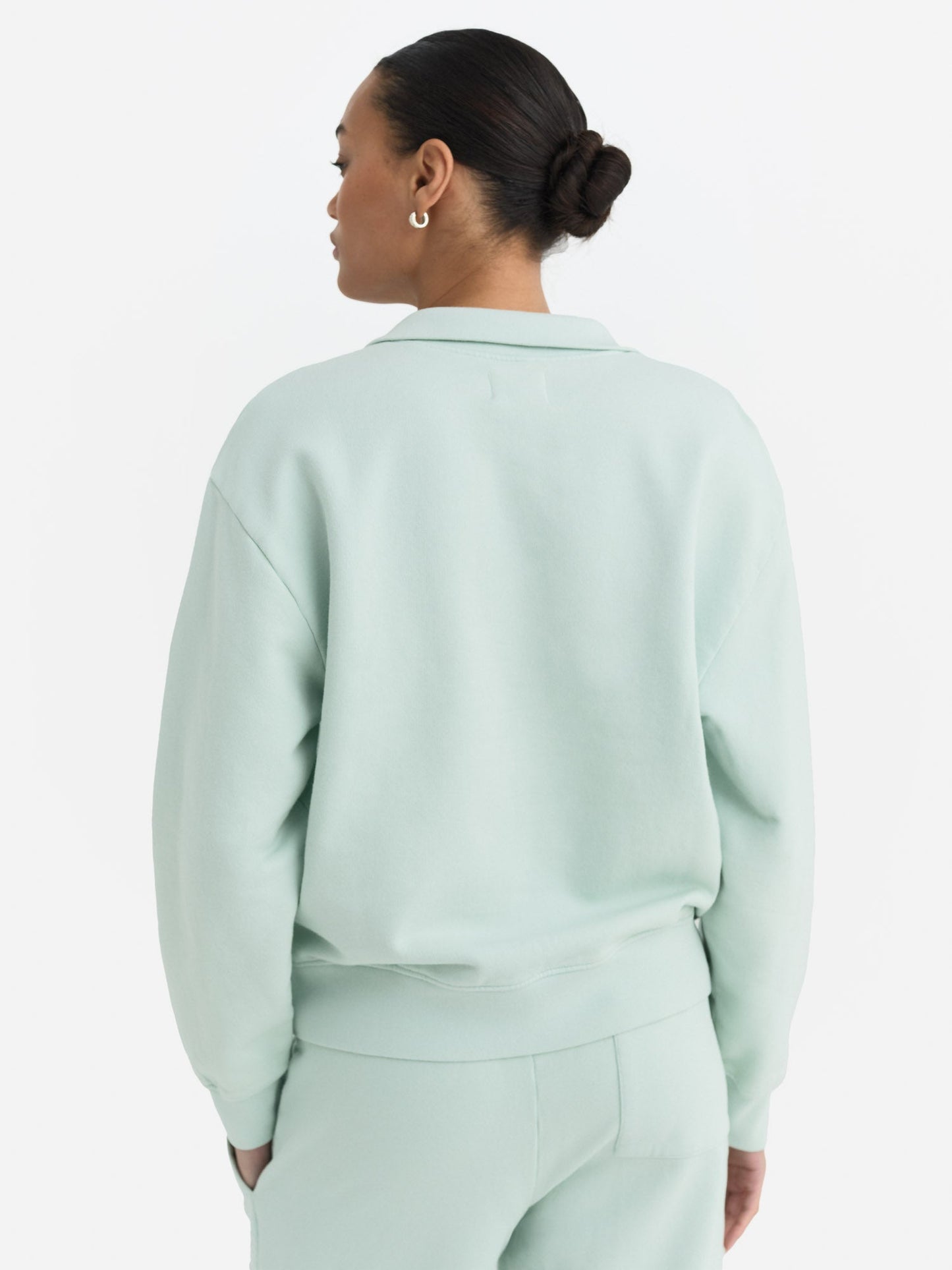 Organic Fleece Quarter Zip Sweatshirt