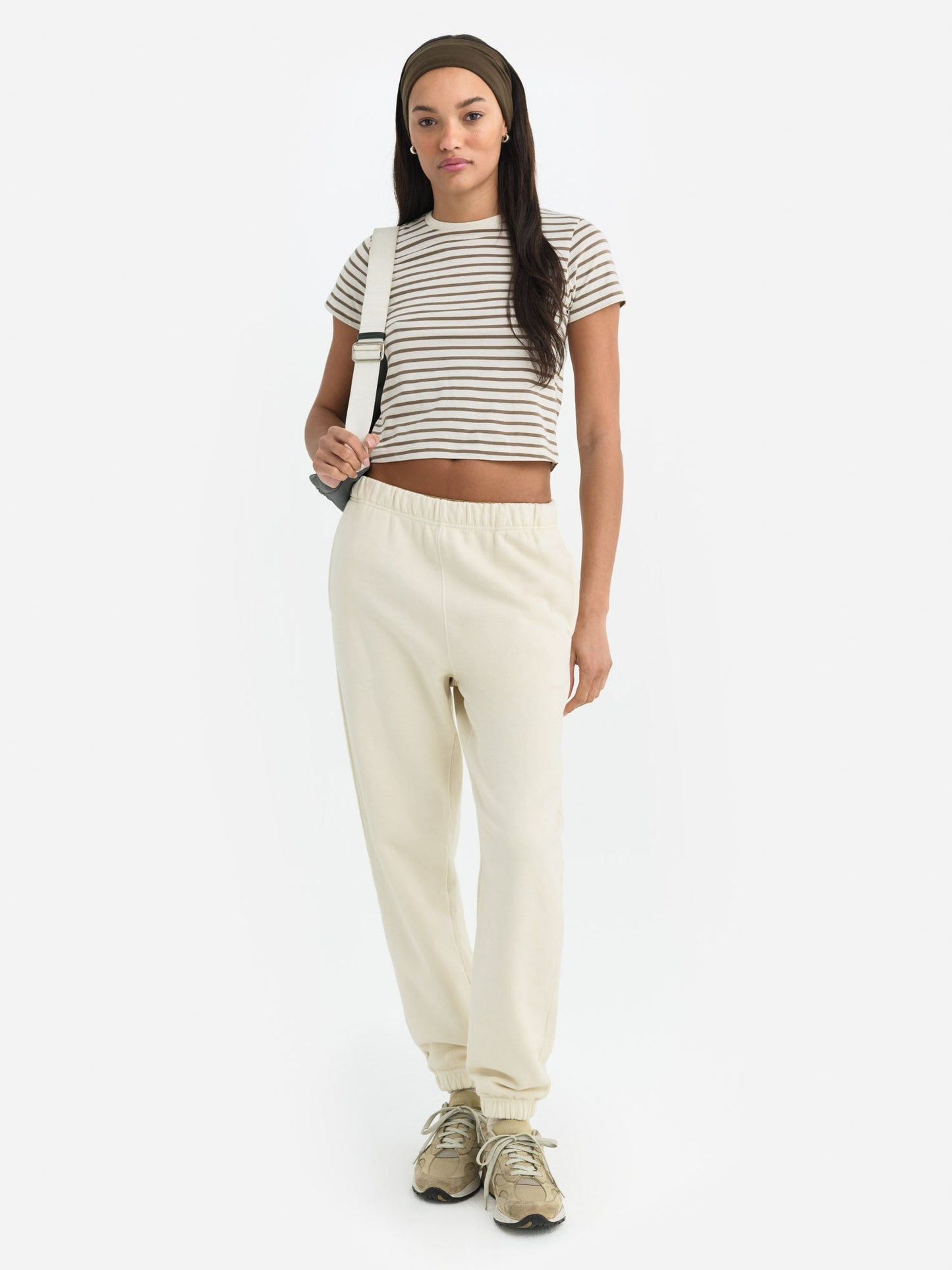 Organic Cotton Striped Shrunken Tee