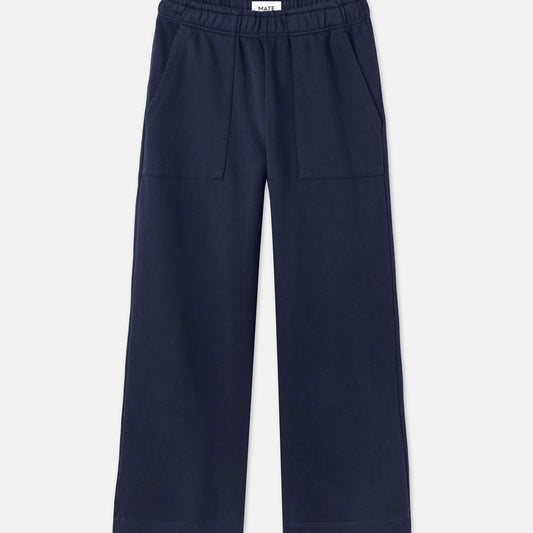 Organic Fleece Wide Leg Pant