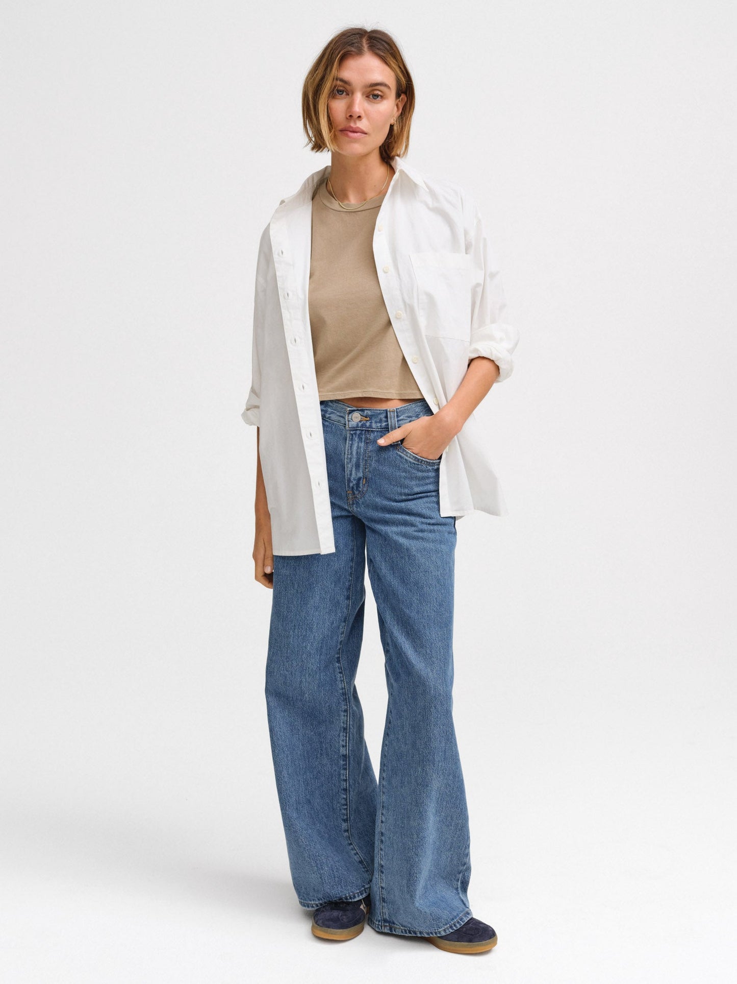 Organic Cotton Relaxed Crop Tee