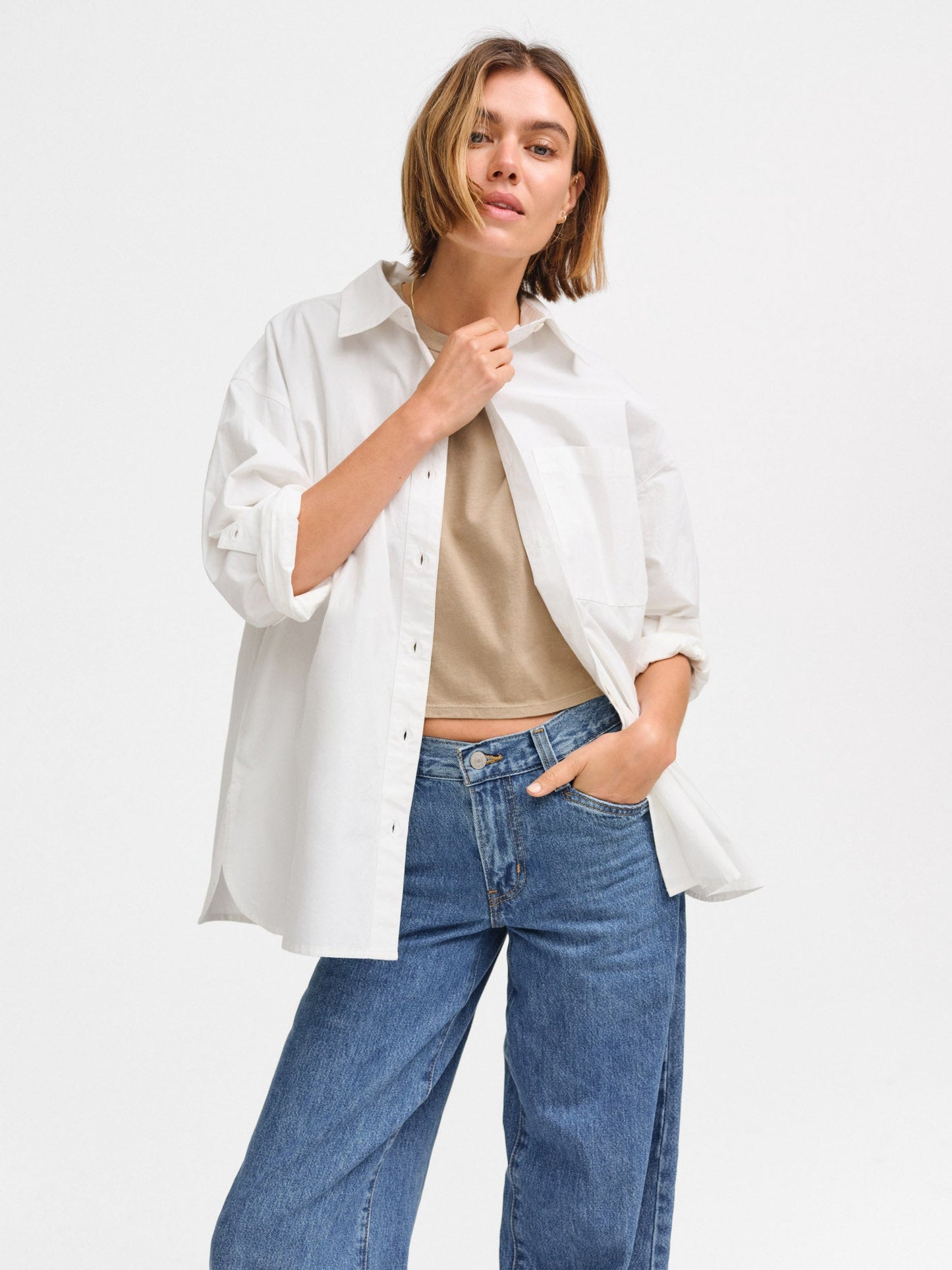 Organic Cotton Relaxed Crop Tee