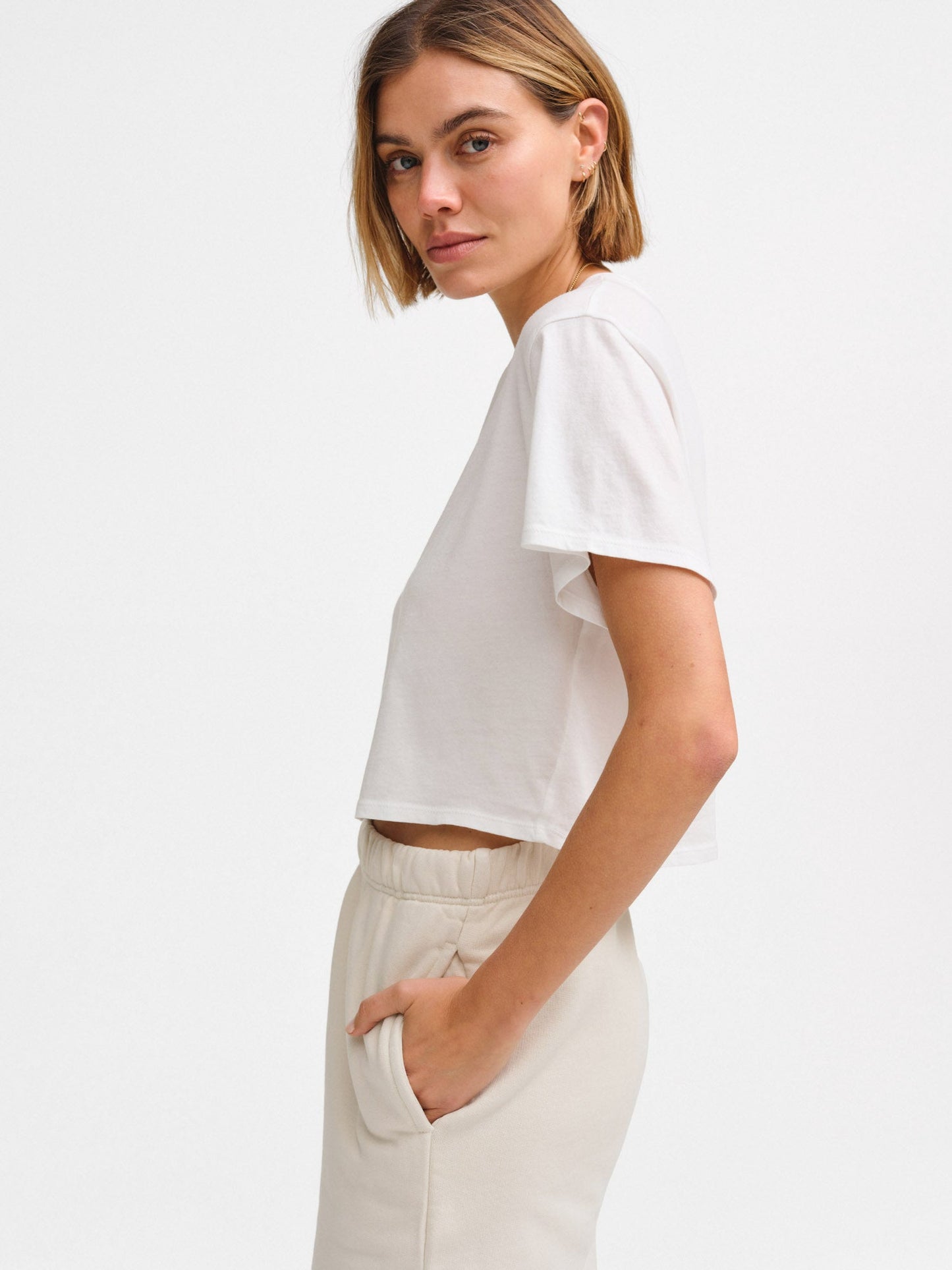 Organic Cotton Relaxed Crop Tee