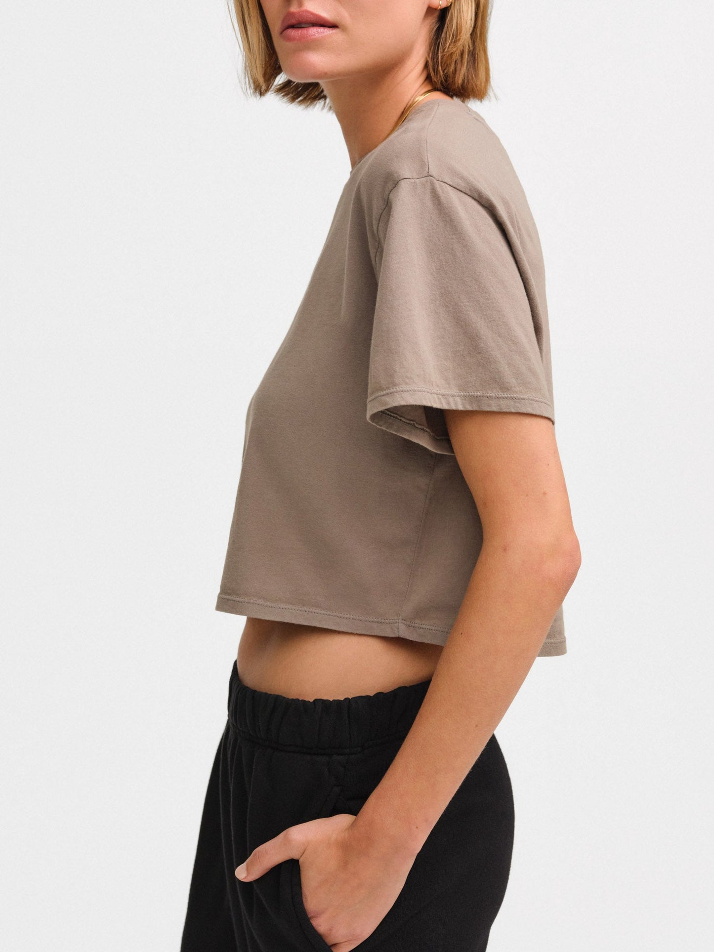 Organic Cotton Relaxed Crop Tee