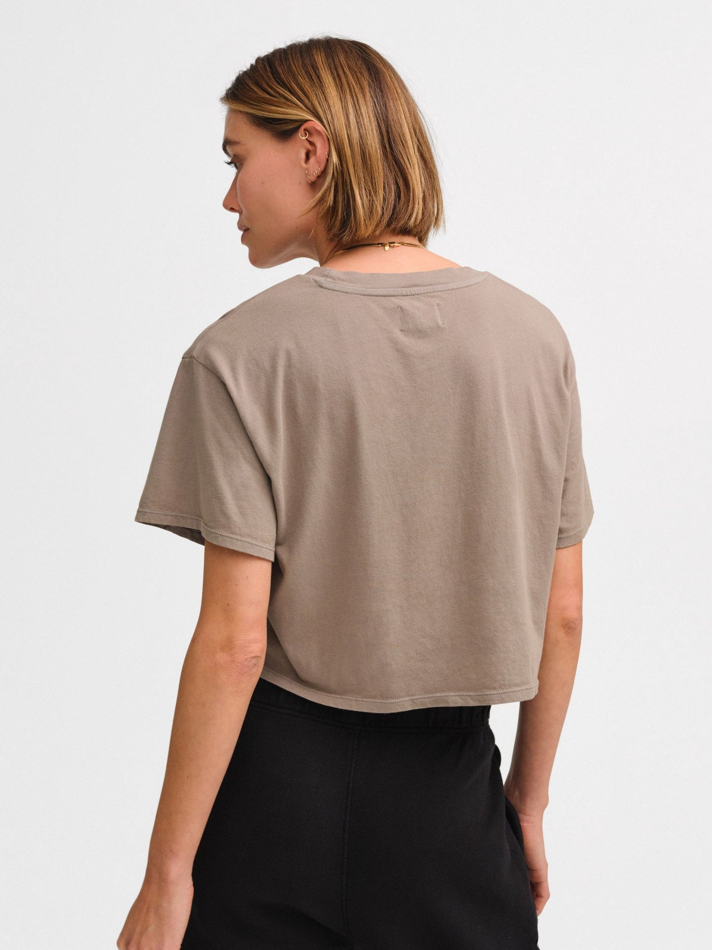 Organic Cotton Relaxed Crop Tee