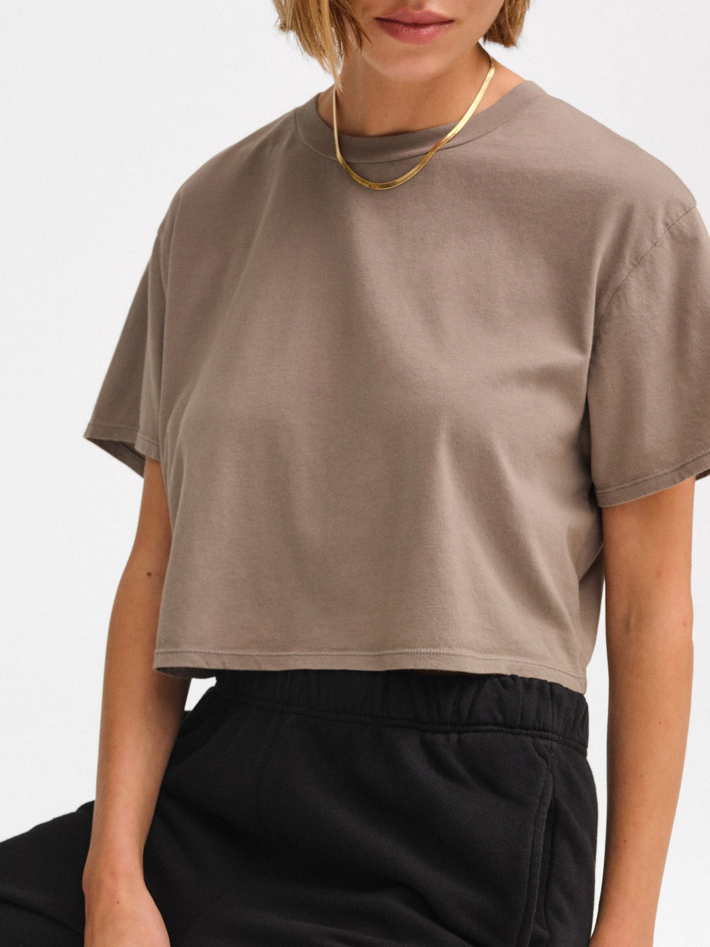 Organic Cotton Relaxed Crop Tee