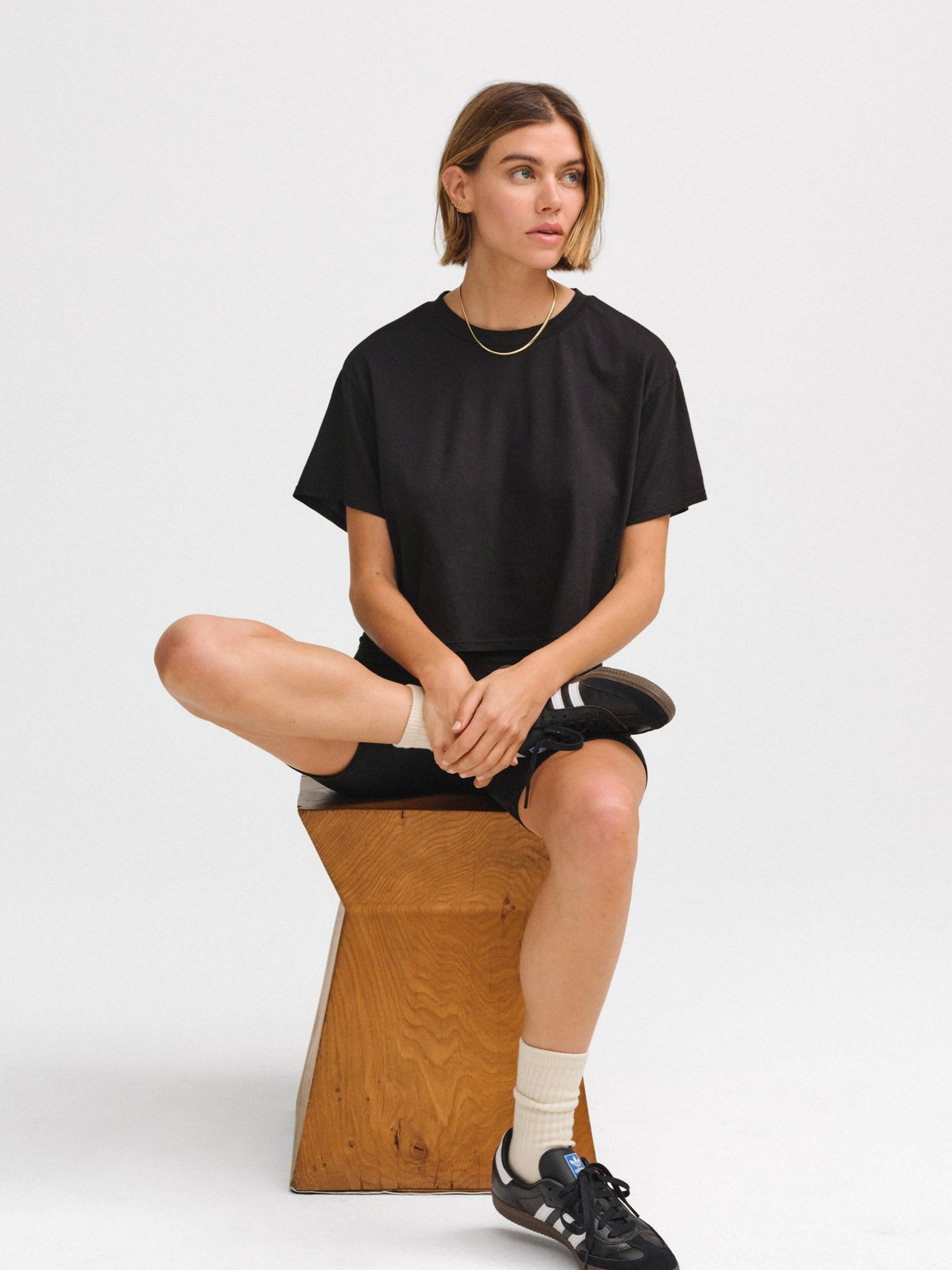 Organic Cotton Relaxed Crop Tee