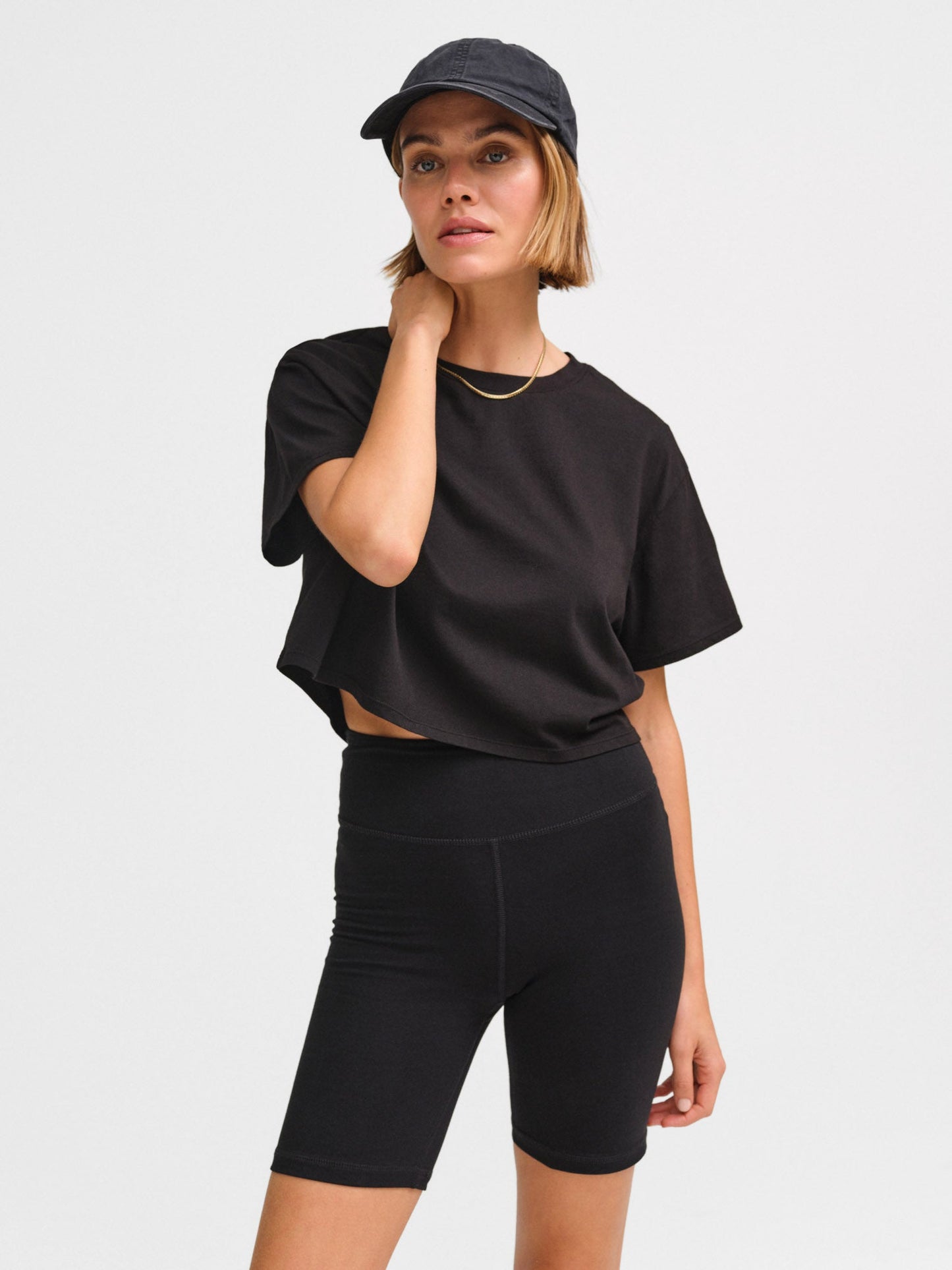 Organic Cotton Relaxed Crop Tee