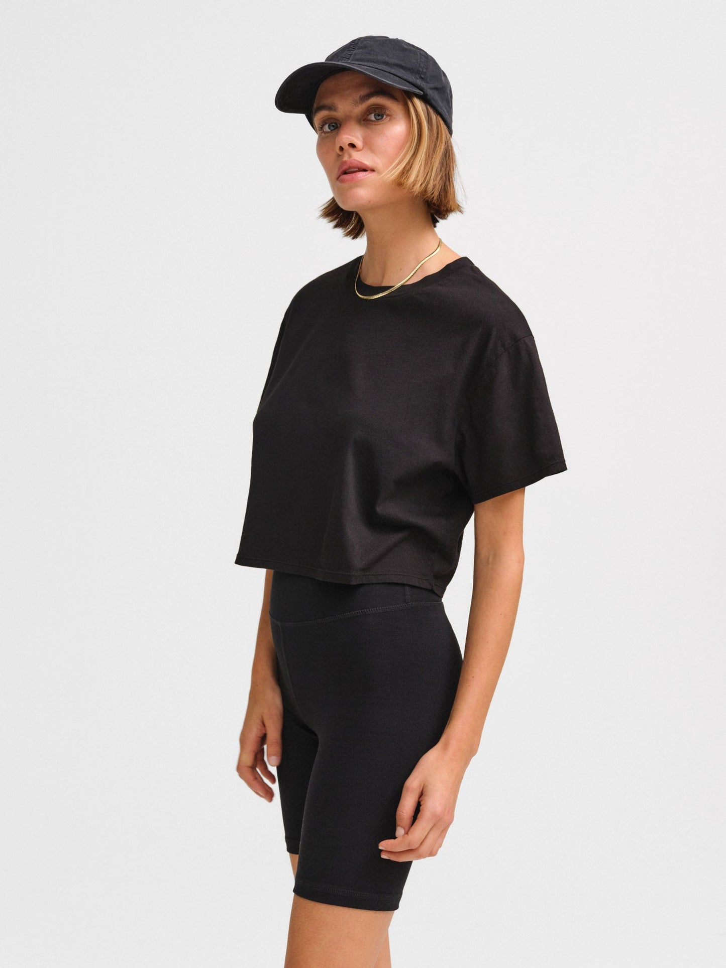 Organic Cotton Relaxed Crop Tee
