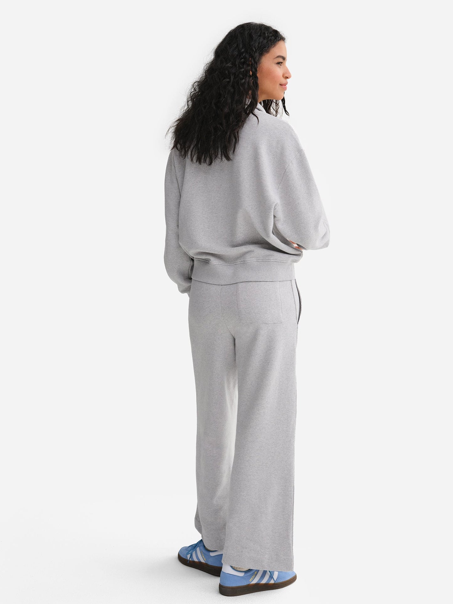 Organic Fleece Wide Leg Pant