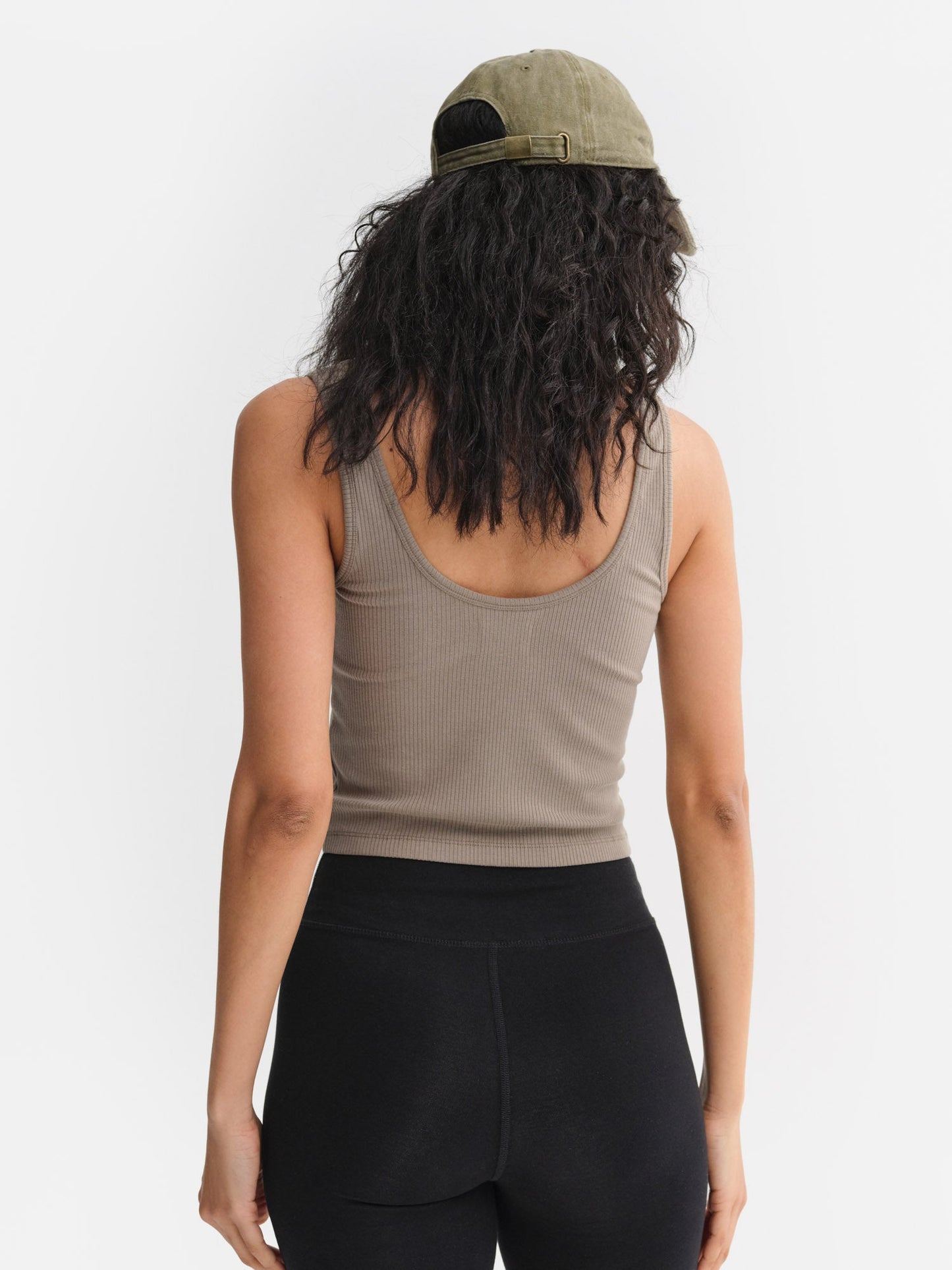 Tencel Rib Crop V-Tank