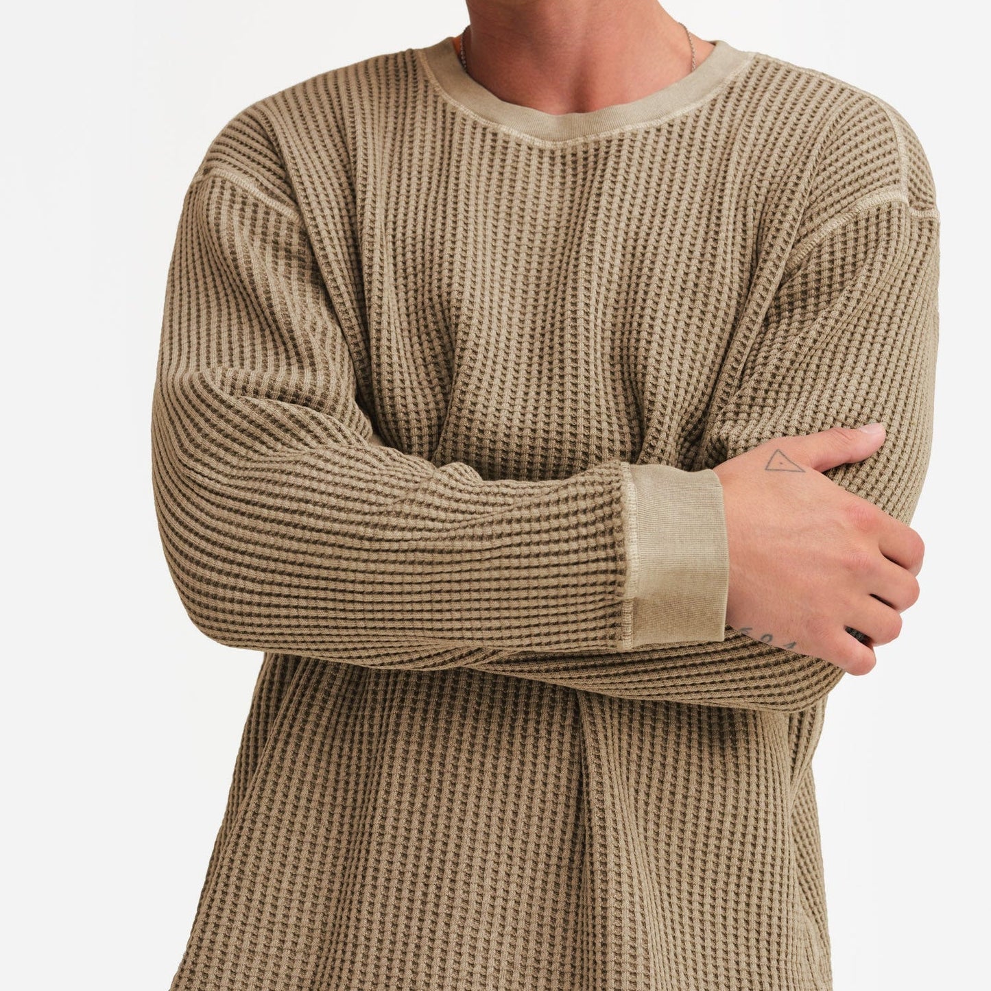 Men's Organic Waffle Crew