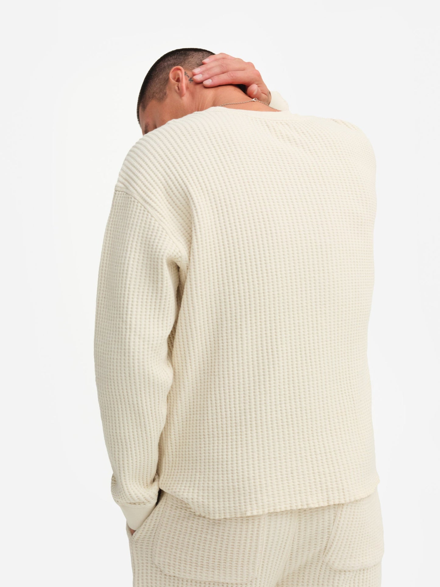 Men's Organic Waffle Crew