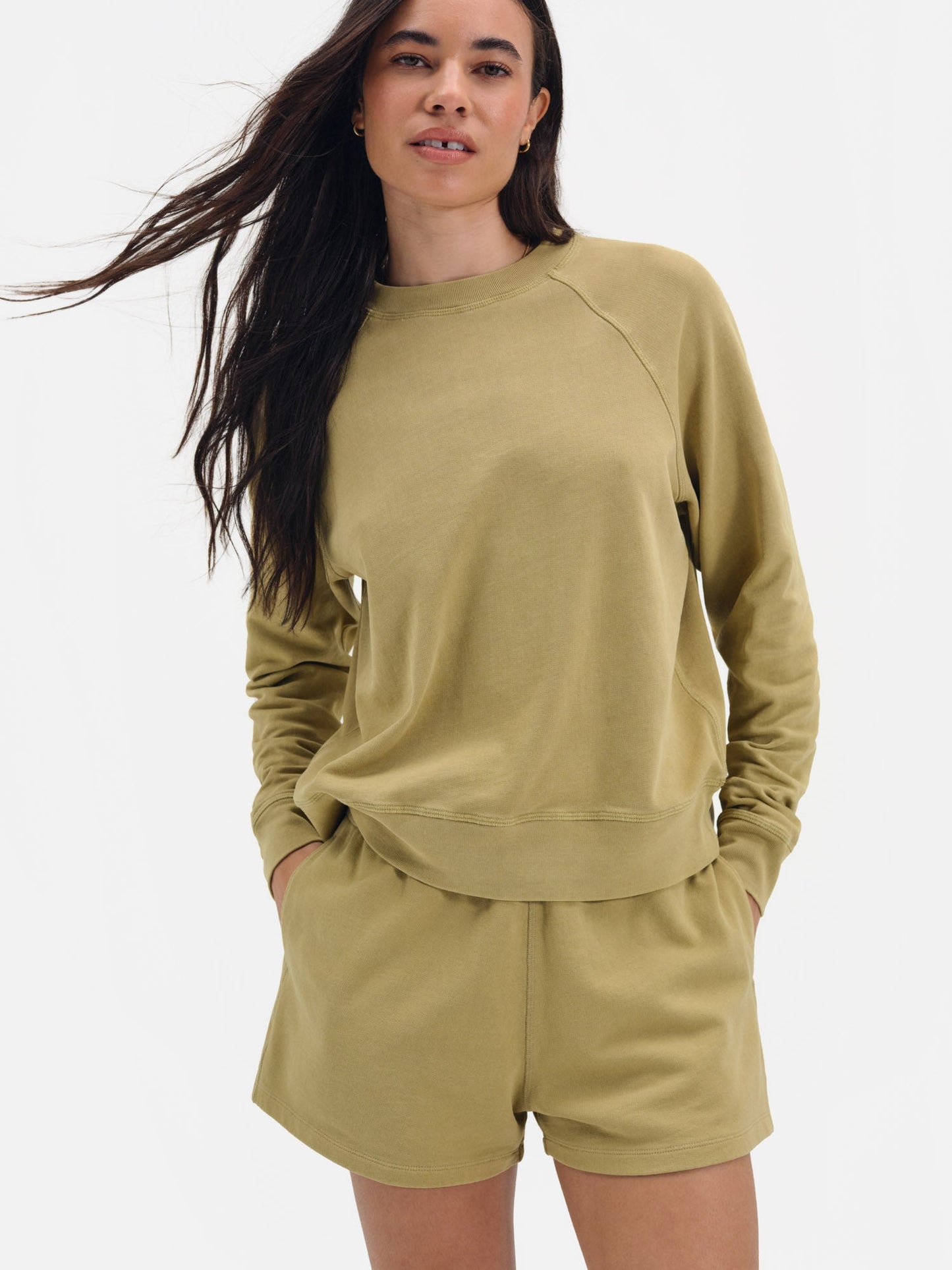 Organic Lightweight Terry Track Shorts