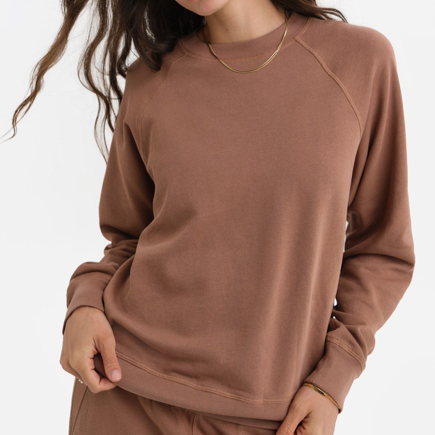 Organic Lightweight Terry Raglan Sweatshirt