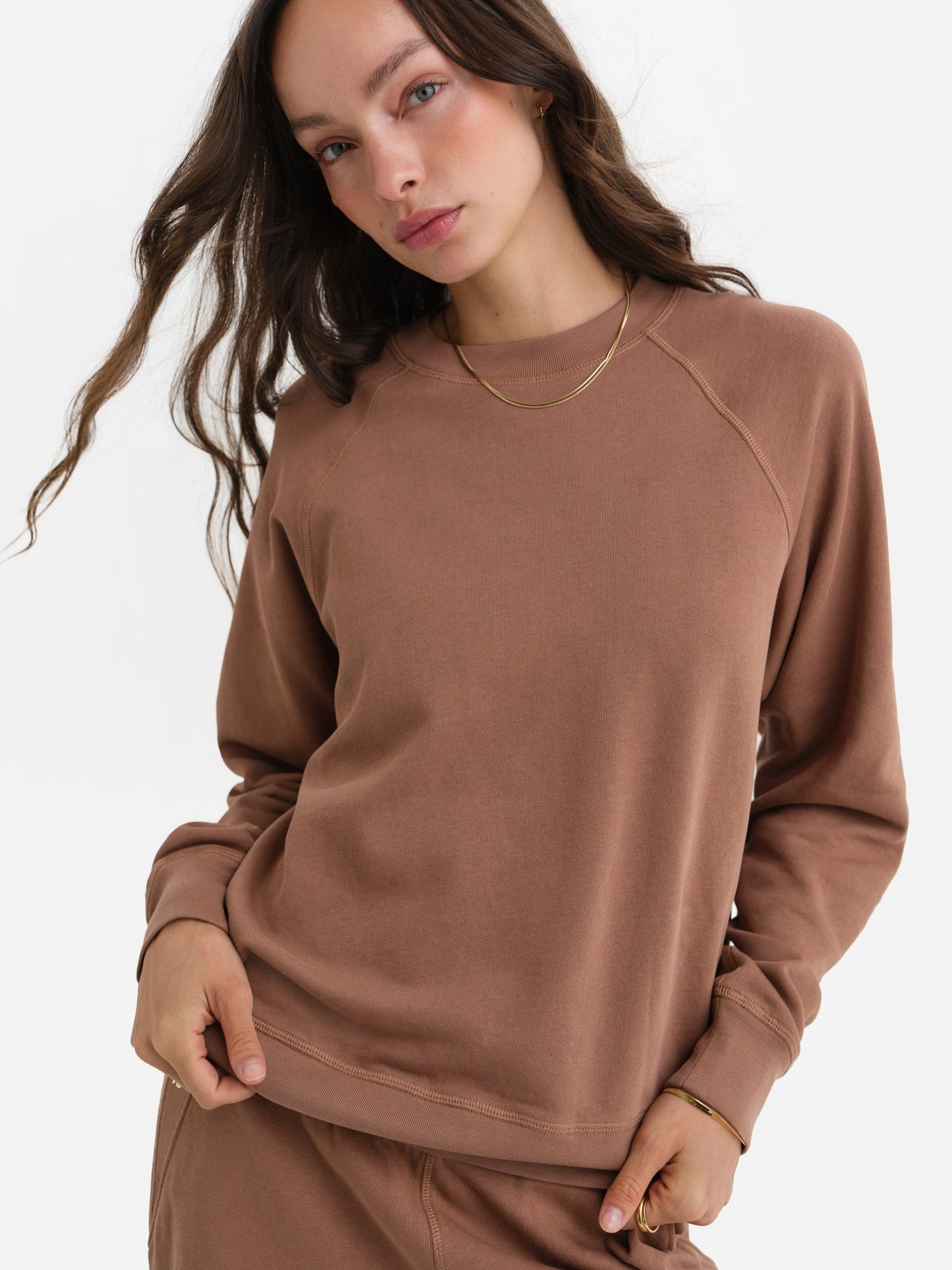Organic Lightweight Terry Raglan Sweatshirt