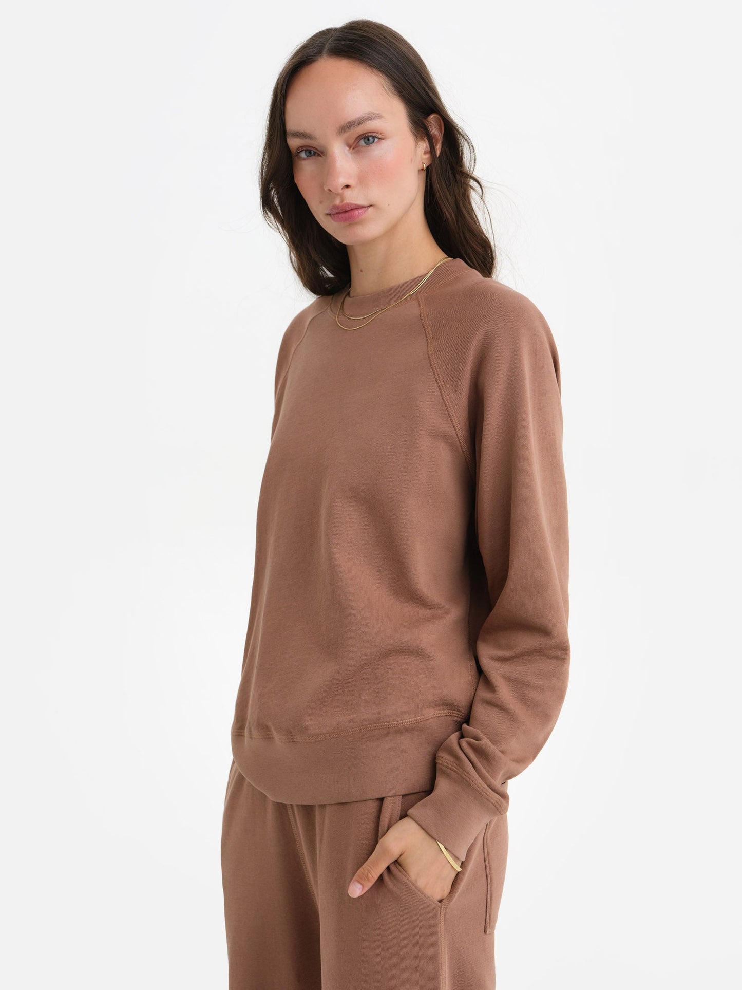 Organic Lightweight Terry Raglan Sweatshirt