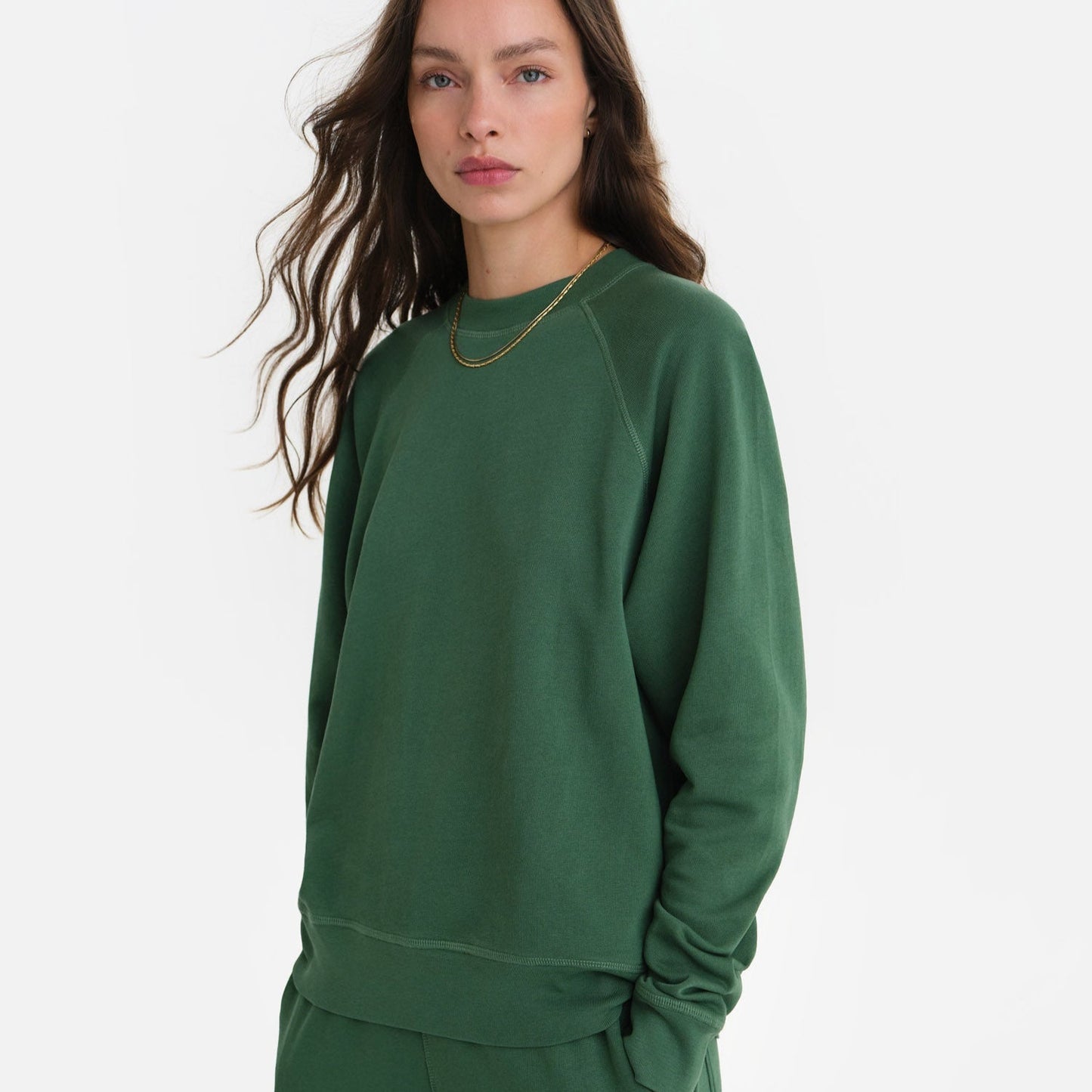 Organic Lightweight Terry Raglan Sweatshirt