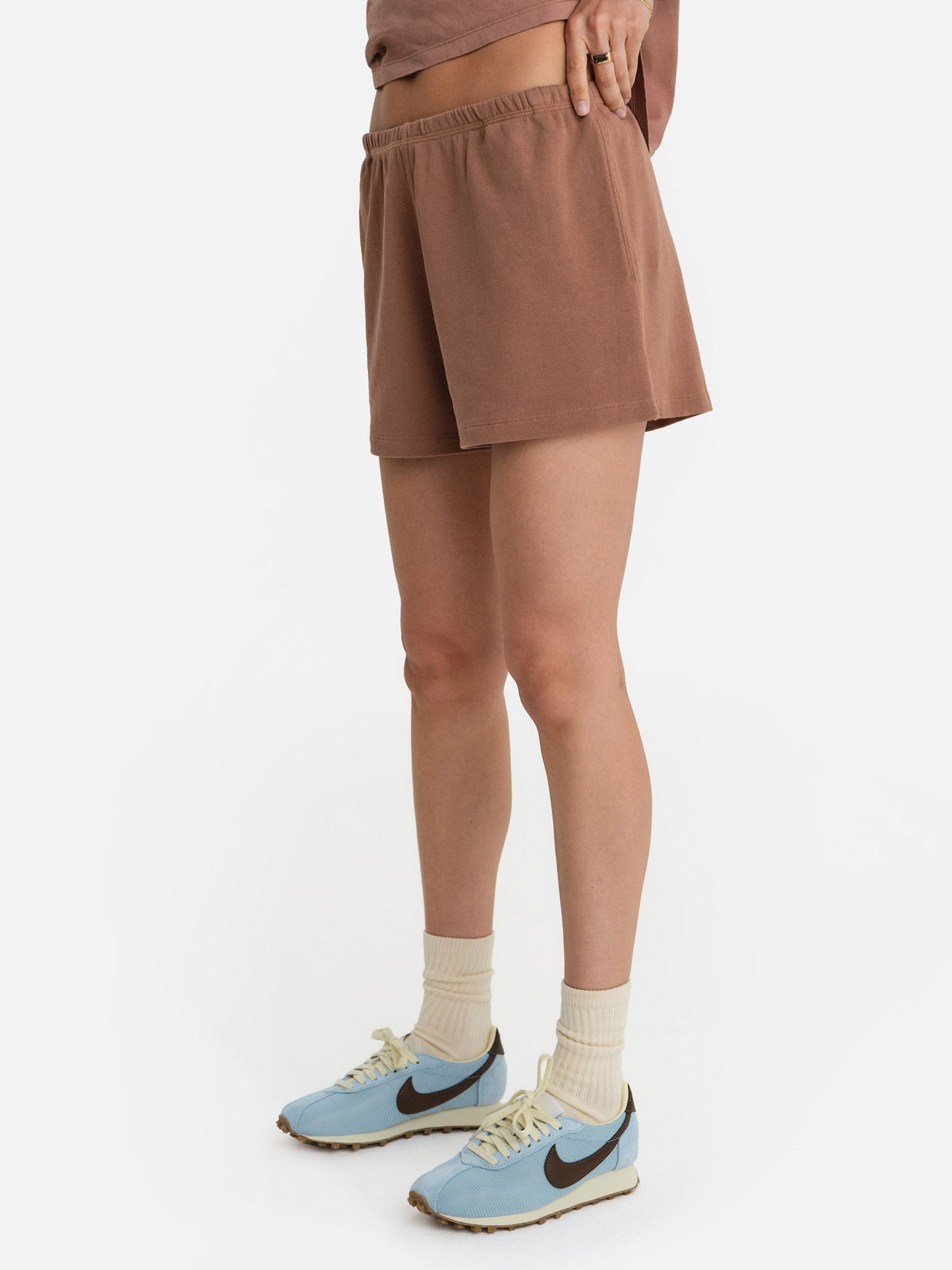 Organic Lightweight Terry Track Shorts