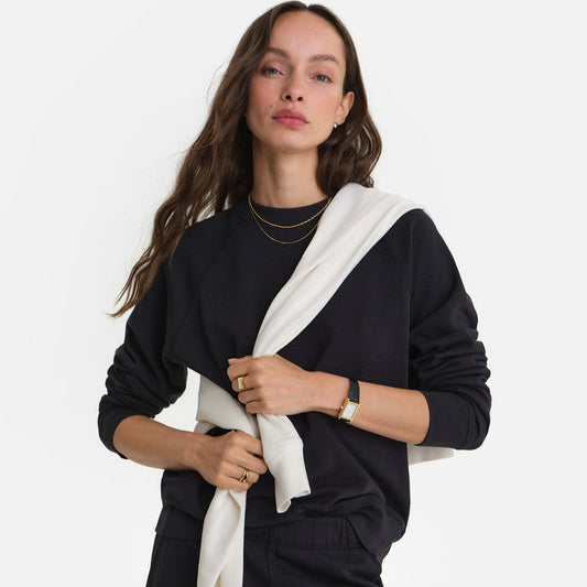 Organic Lightweight Terry Raglan Sweatshirt