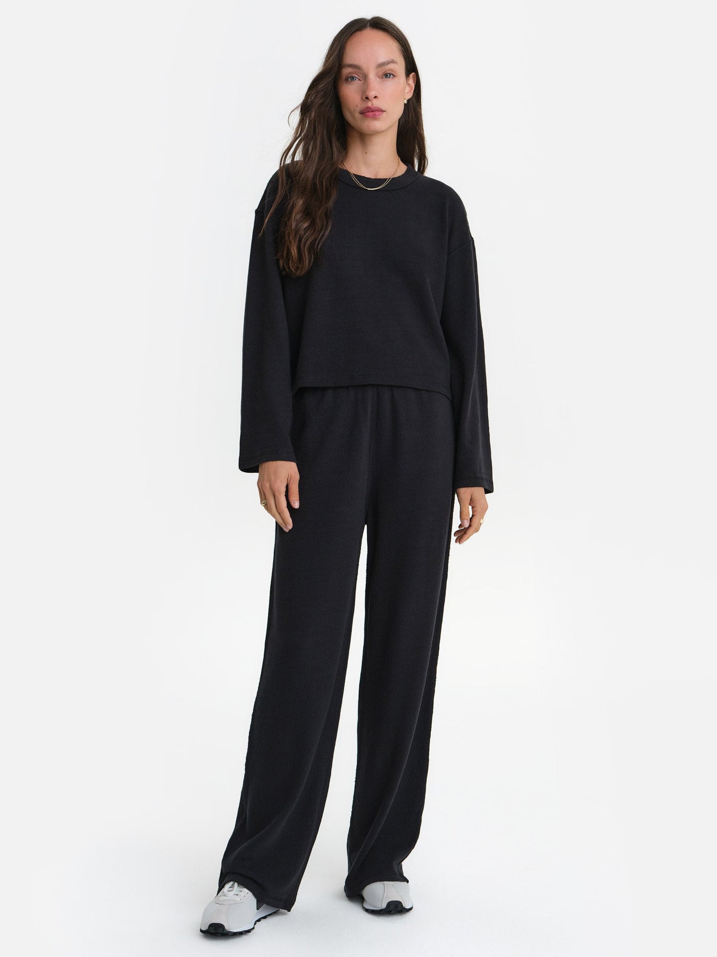 Textured Knit Boxy Top