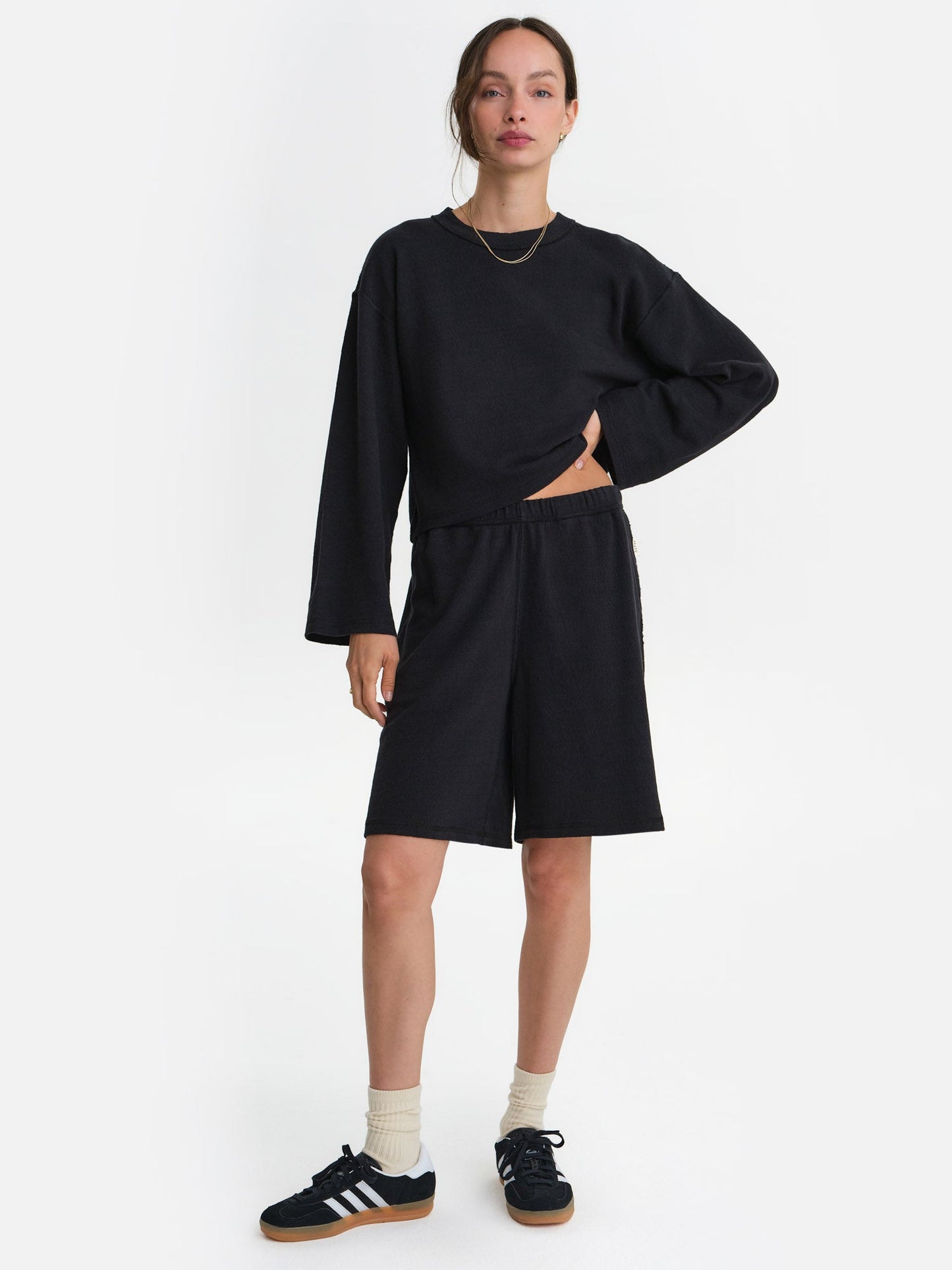 Textured Knit Boxy Short