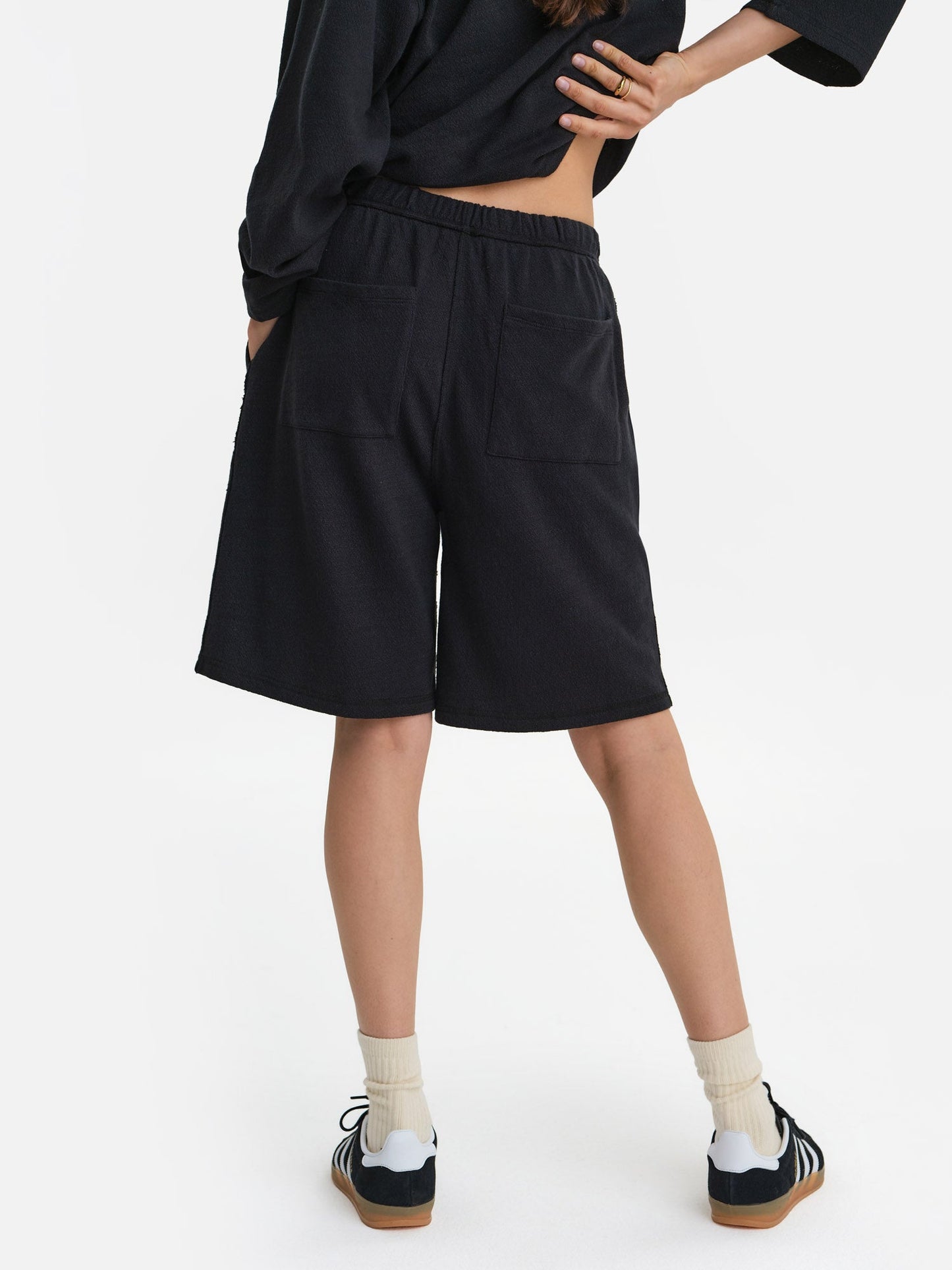Textured Knit Boxy Short