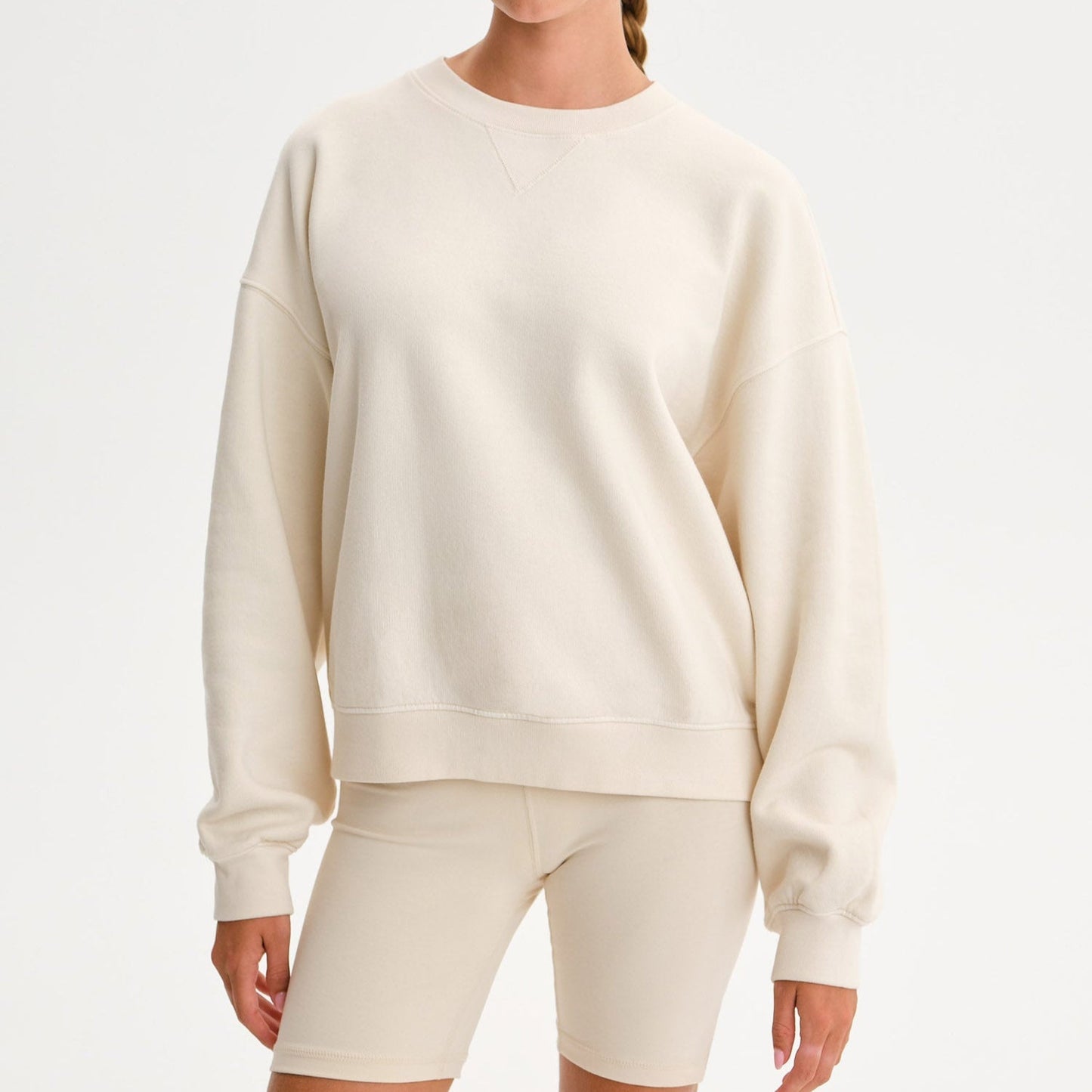 Organic Fleece Relaxed Crewneck Sweatshirt