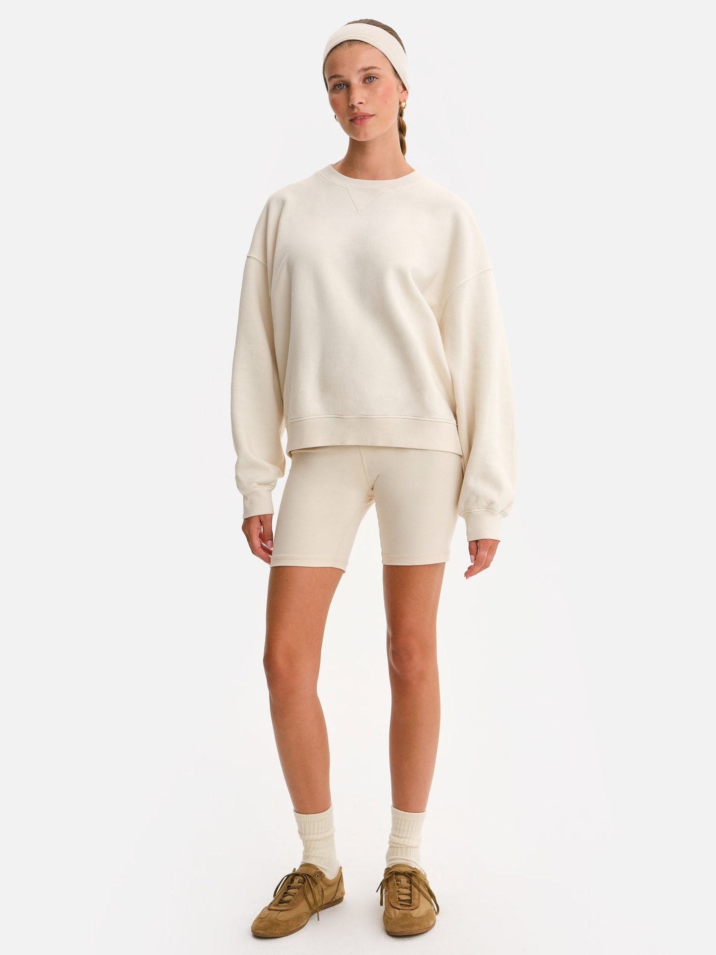 Organic Fleece Relaxed Crewneck Sweatshirt