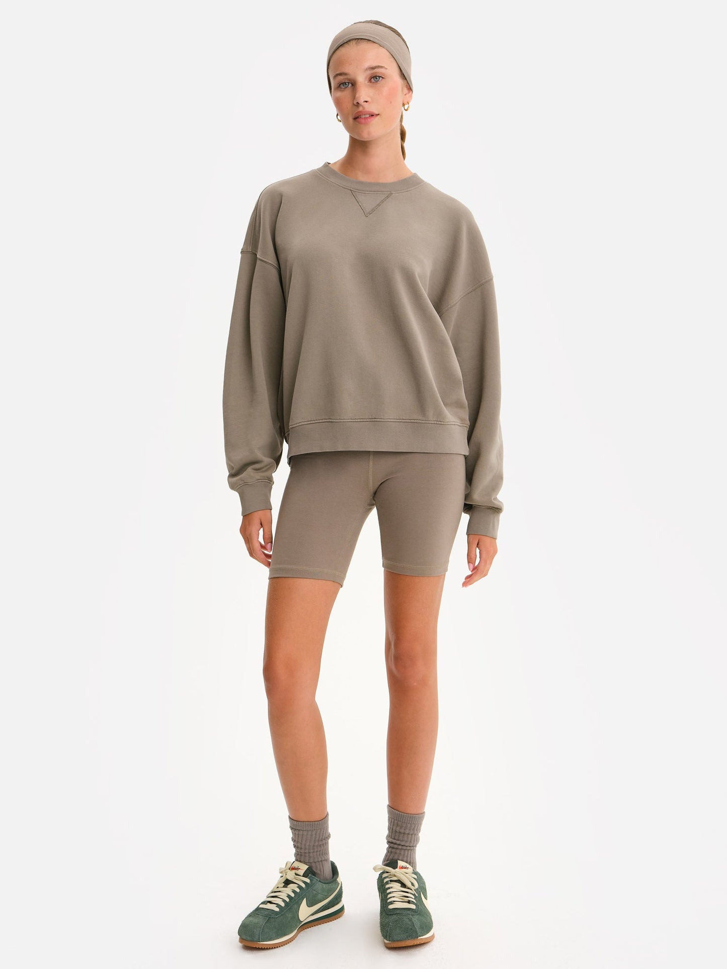Organic Fleece Relaxed Crewneck Sweatshirt