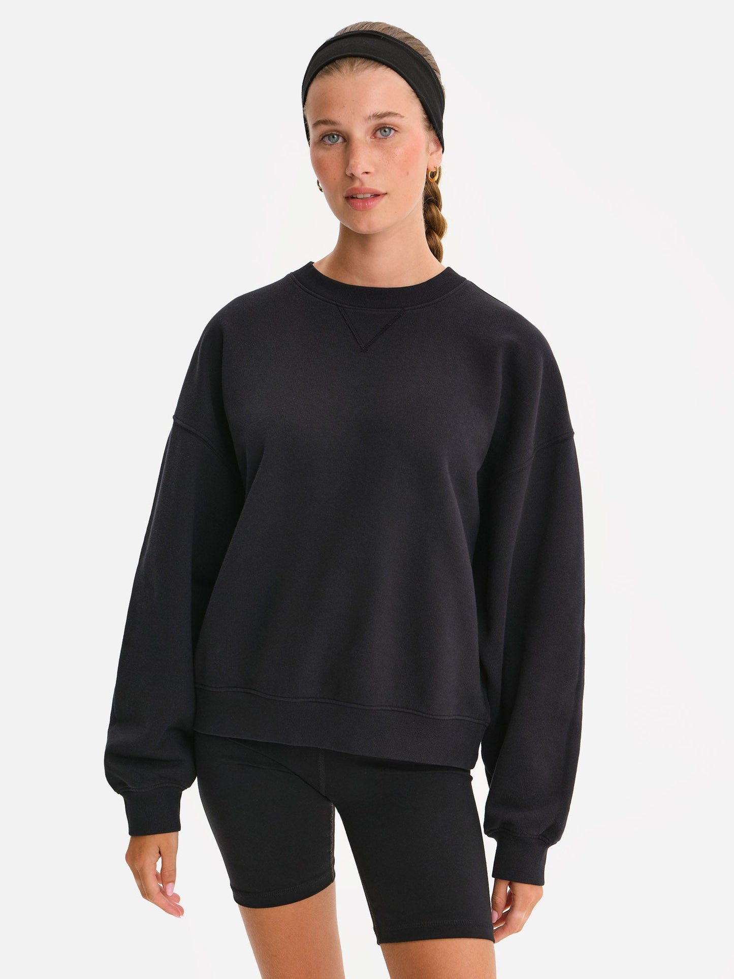 Organic Fleece Relaxed Crewneck Sweatshirt