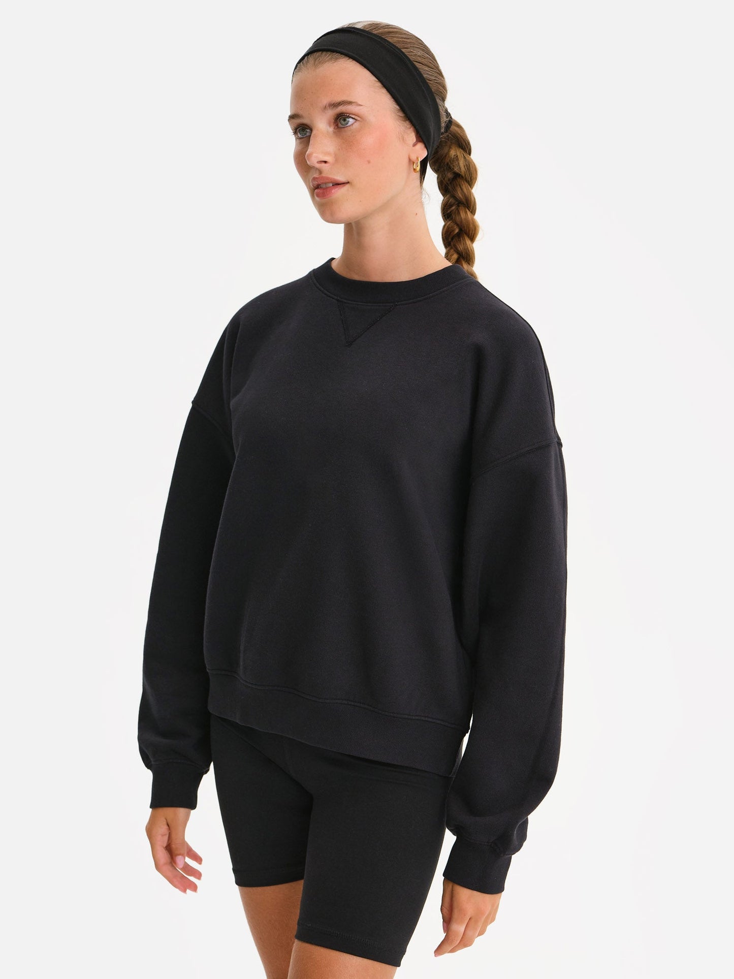 Organic Fleece Relaxed Crewneck Sweatshirt