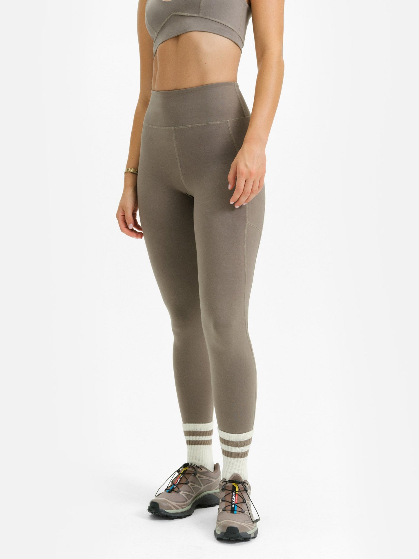 Organic Stretch Midi Legging with Pockets
