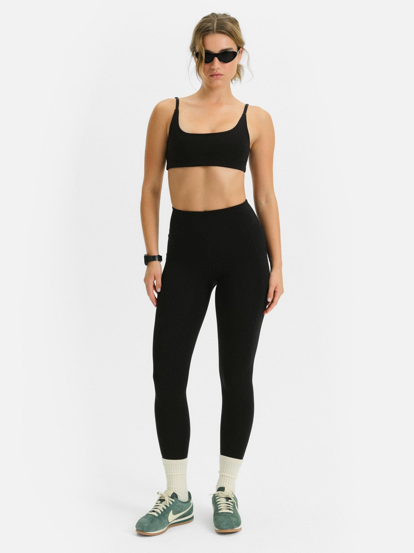 Organic Stretch Midi Legging with Pockets