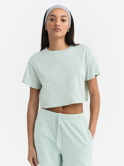 Organic Cotton Relaxed Crop Tee