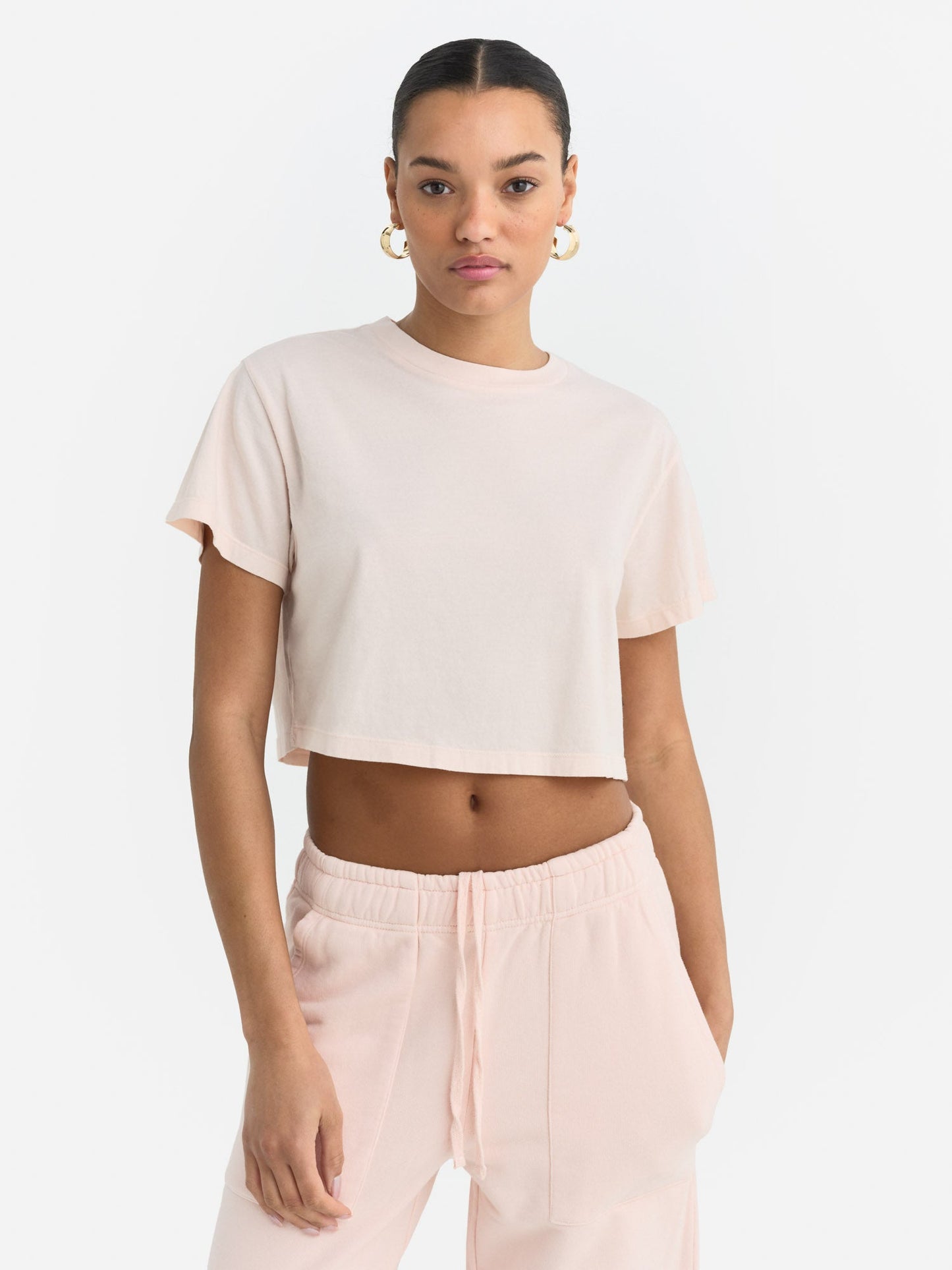 Organic Cotton Relaxed Crop Tee