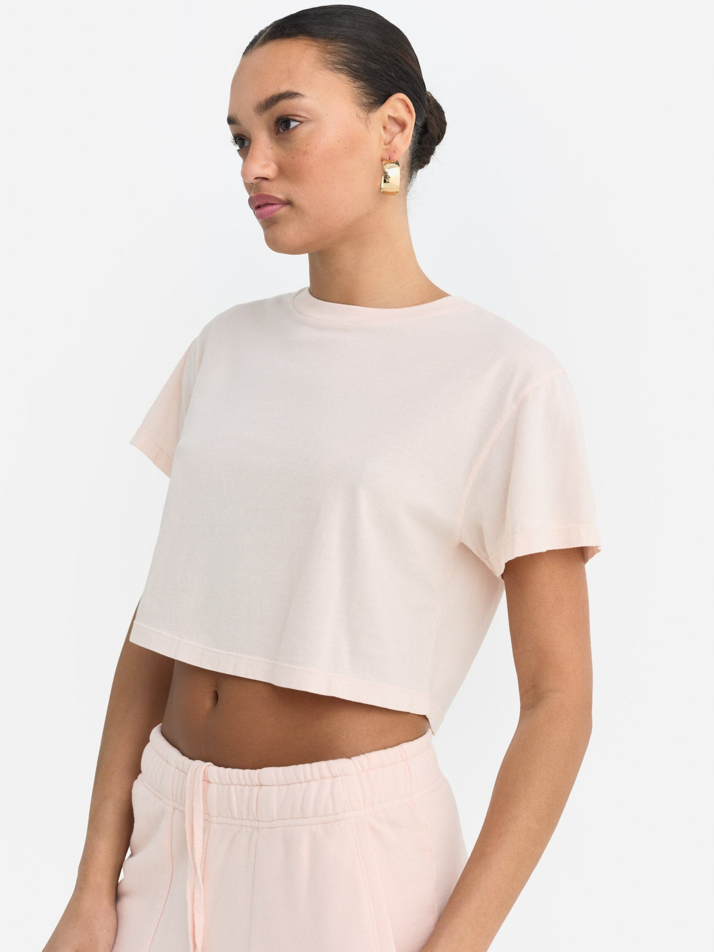 Organic Cotton Relaxed Crop Tee