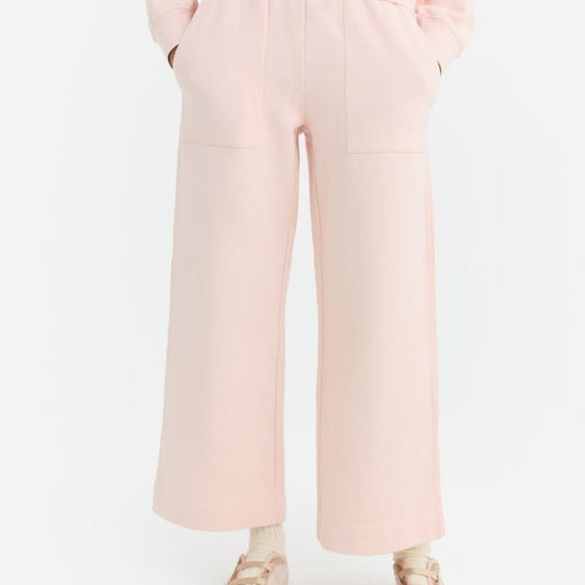Organic Fleece Wide Leg Pant