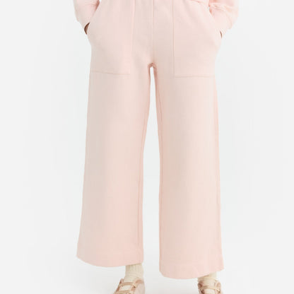 Organic Fleece Wide Leg Pant