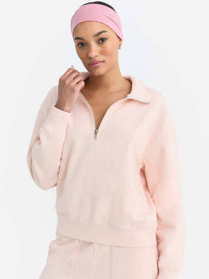Organic Fleece Quarter Zip Sweatshirt