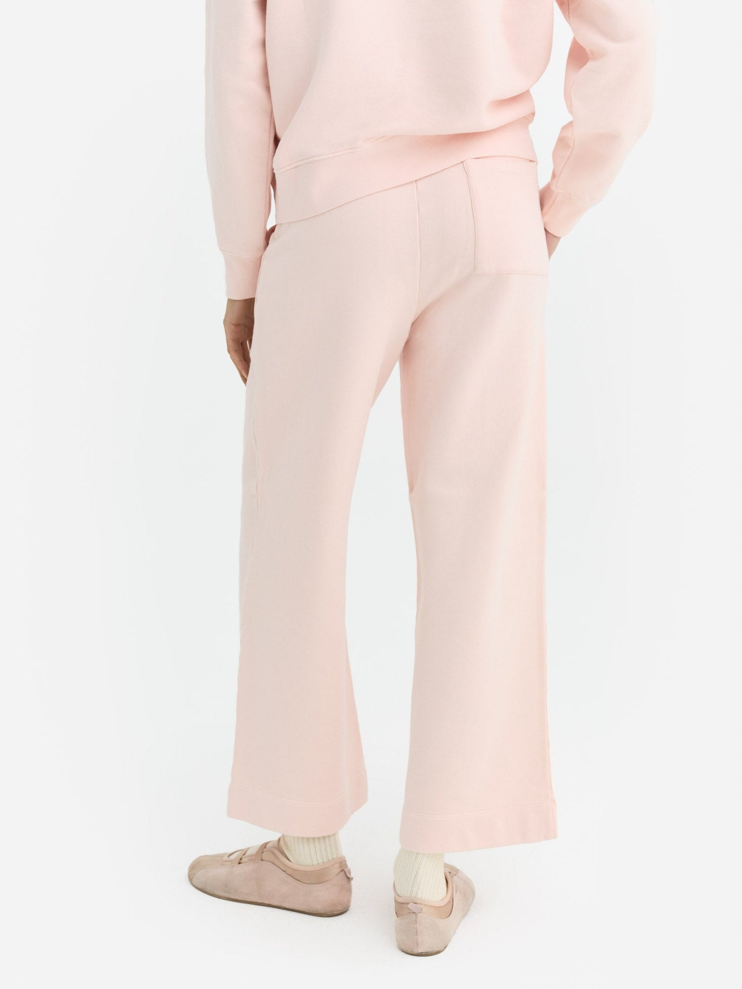 Organic Fleece Wide Leg Pant