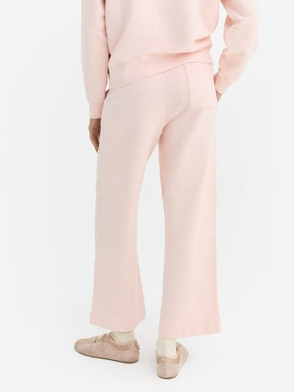 Organic Fleece Wide Leg Pant