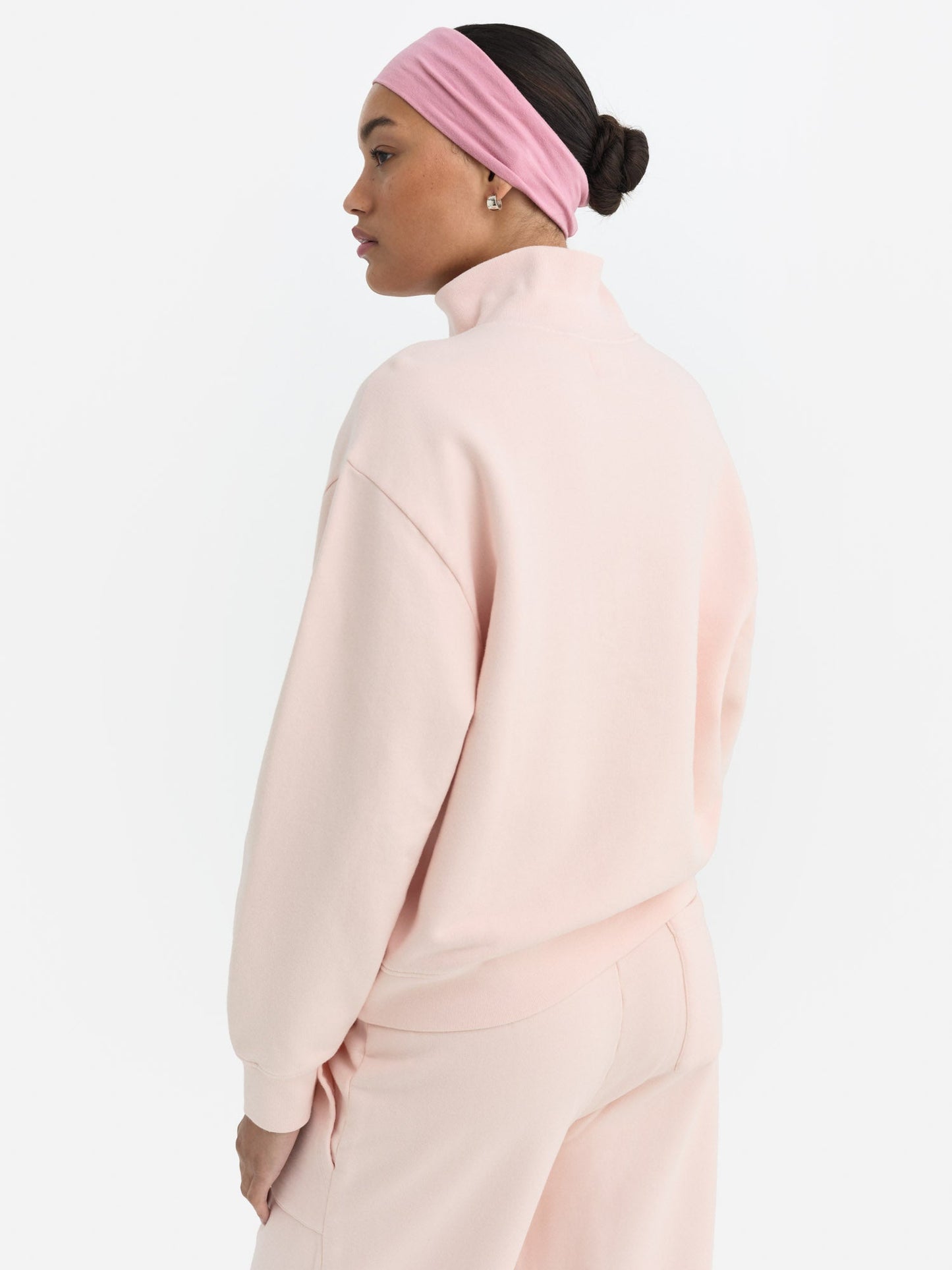 Organic Fleece Quarter Zip Sweatshirt