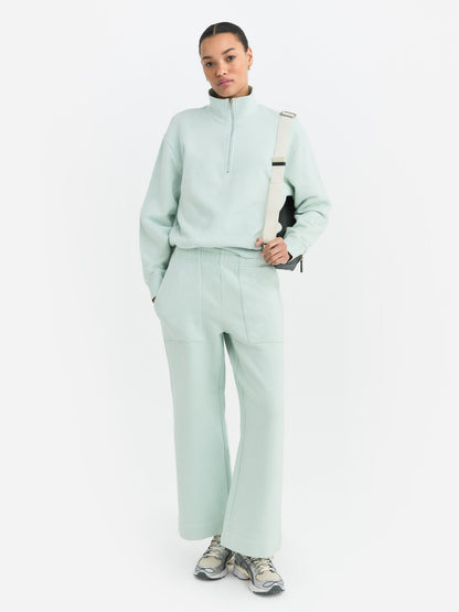 Organic Fleece Quarter Zip Sweatshirt