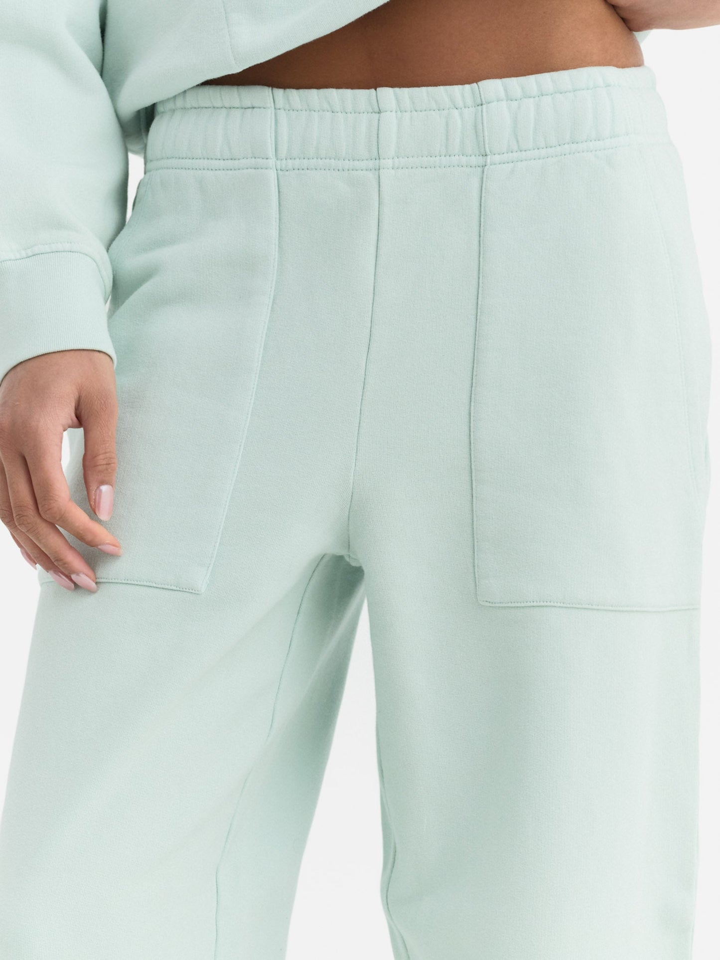Organic Fleece Wide Leg Pant