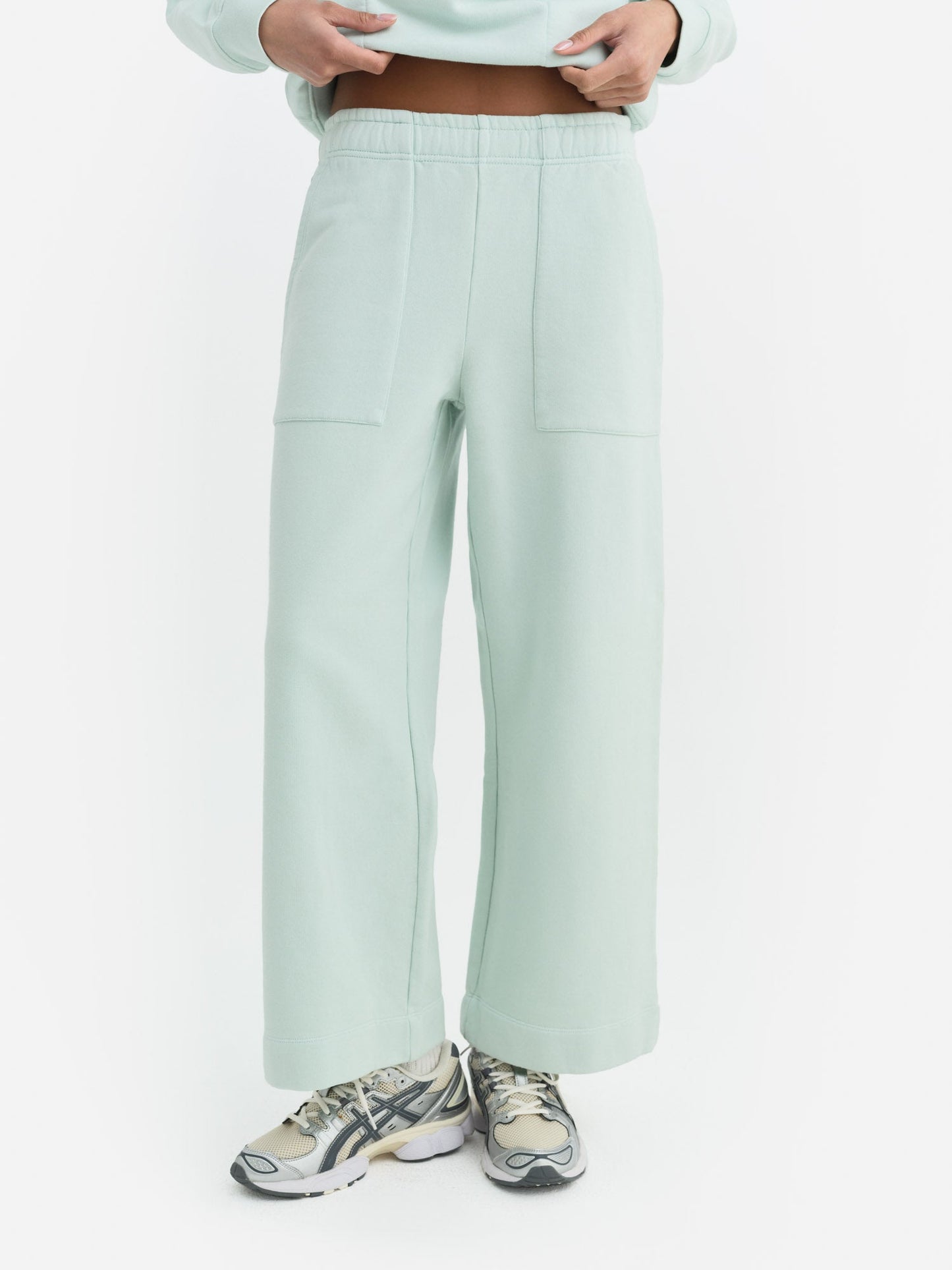 Organic Fleece Wide Leg Pant