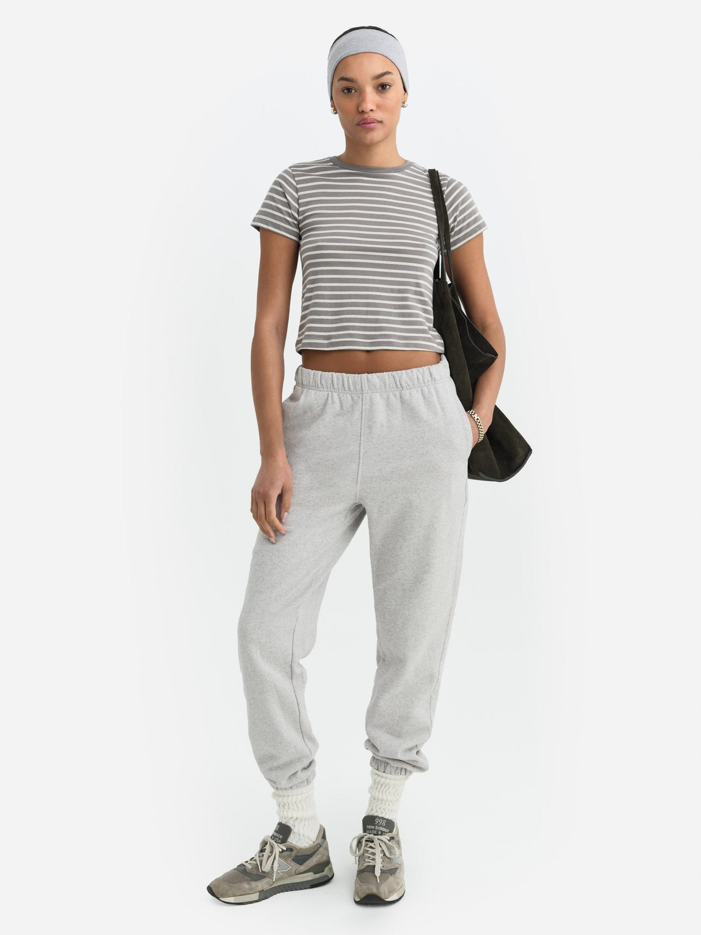 Organic Cotton Striped Shrunken Tee