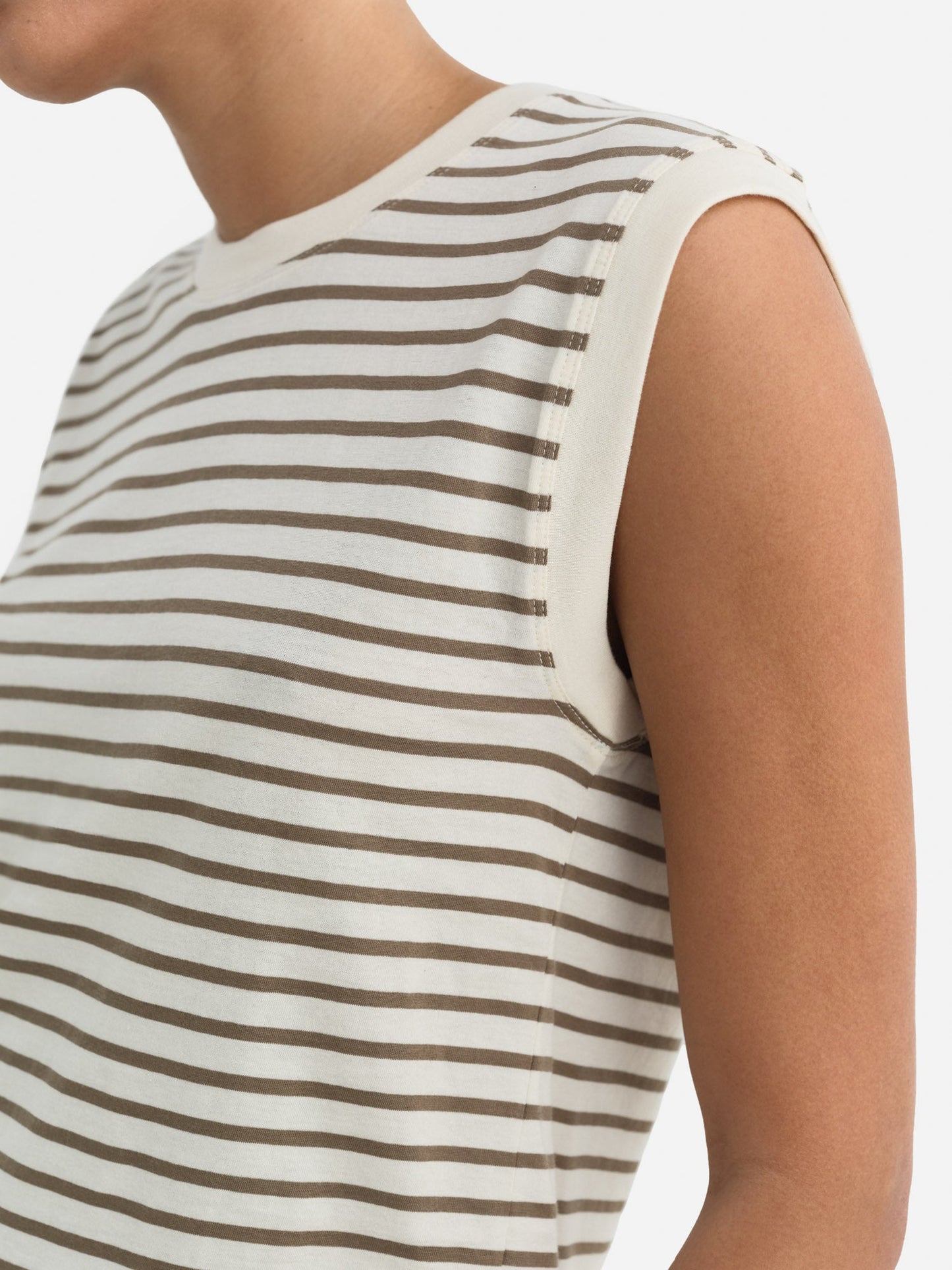 Organic Cotton Striped Muscle Tank